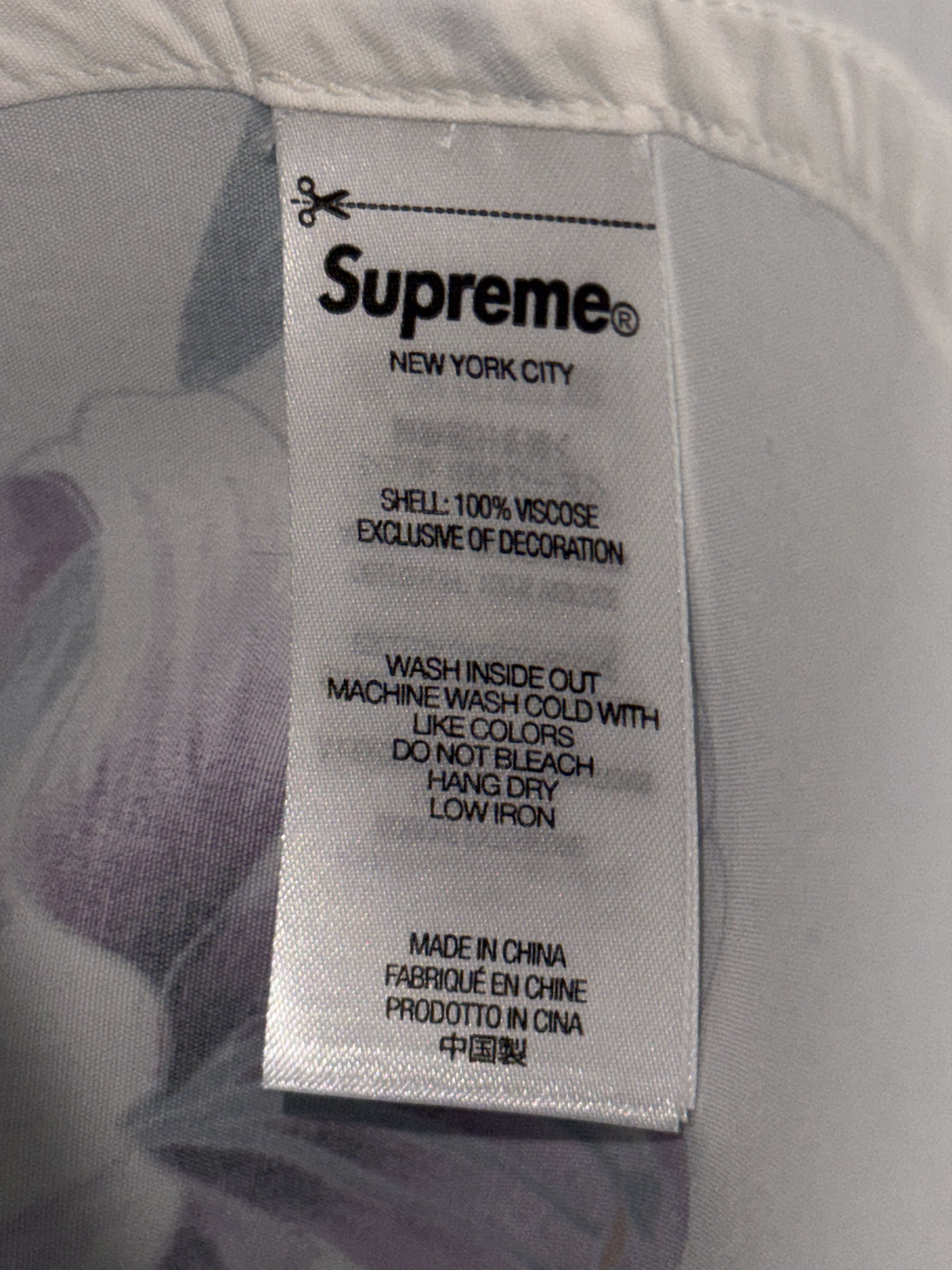 Supreme Supreme AOI Lilies S/S Shirt White Size Large Size US L / EU 52-54 / 3 - 3 Thumbnail