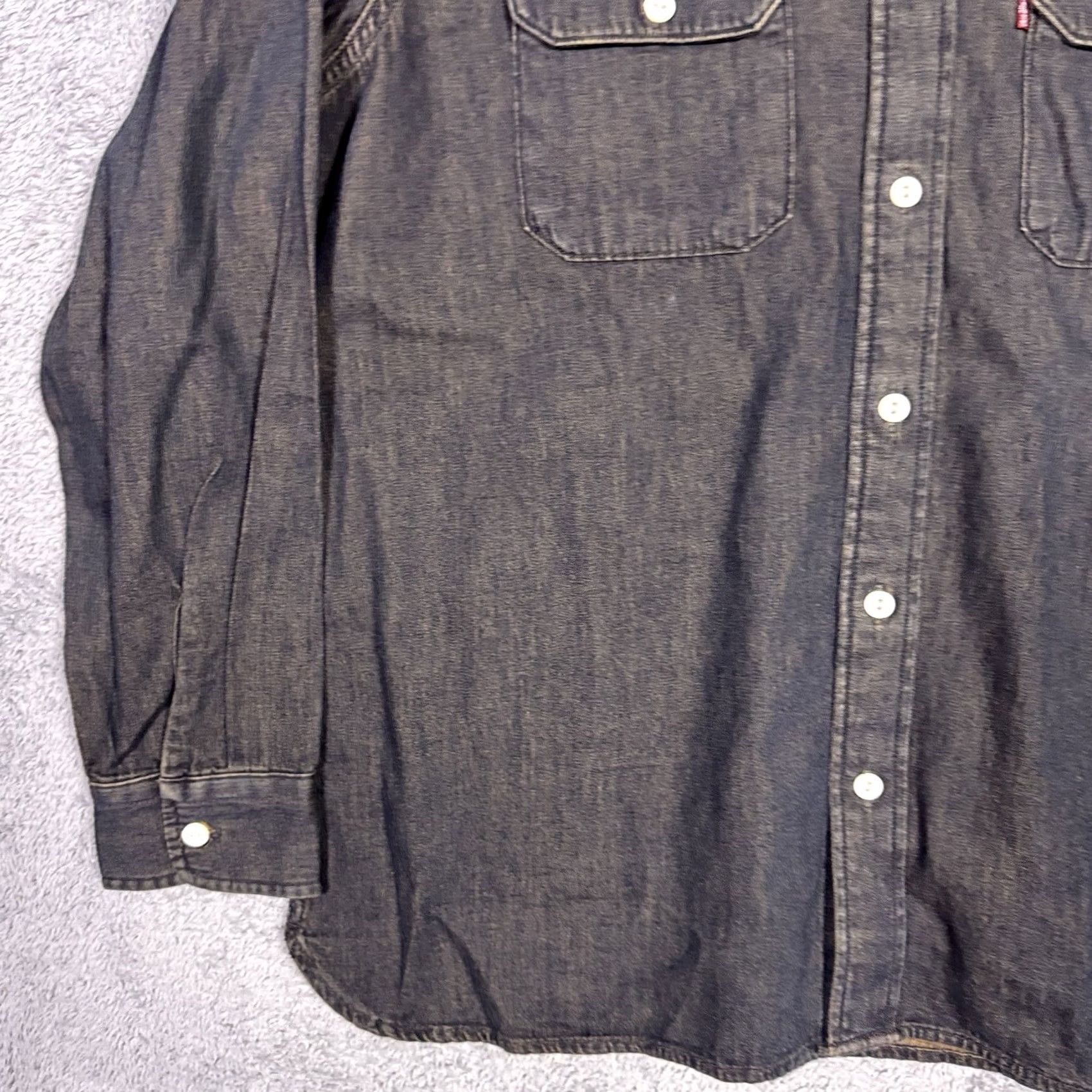 Levi's Levi'S Denim Shirt - Mens L Workwear Long Sleeve - Blue Classic Casual Size US L / EU 52-54 / 3 - 3 Thumbnail