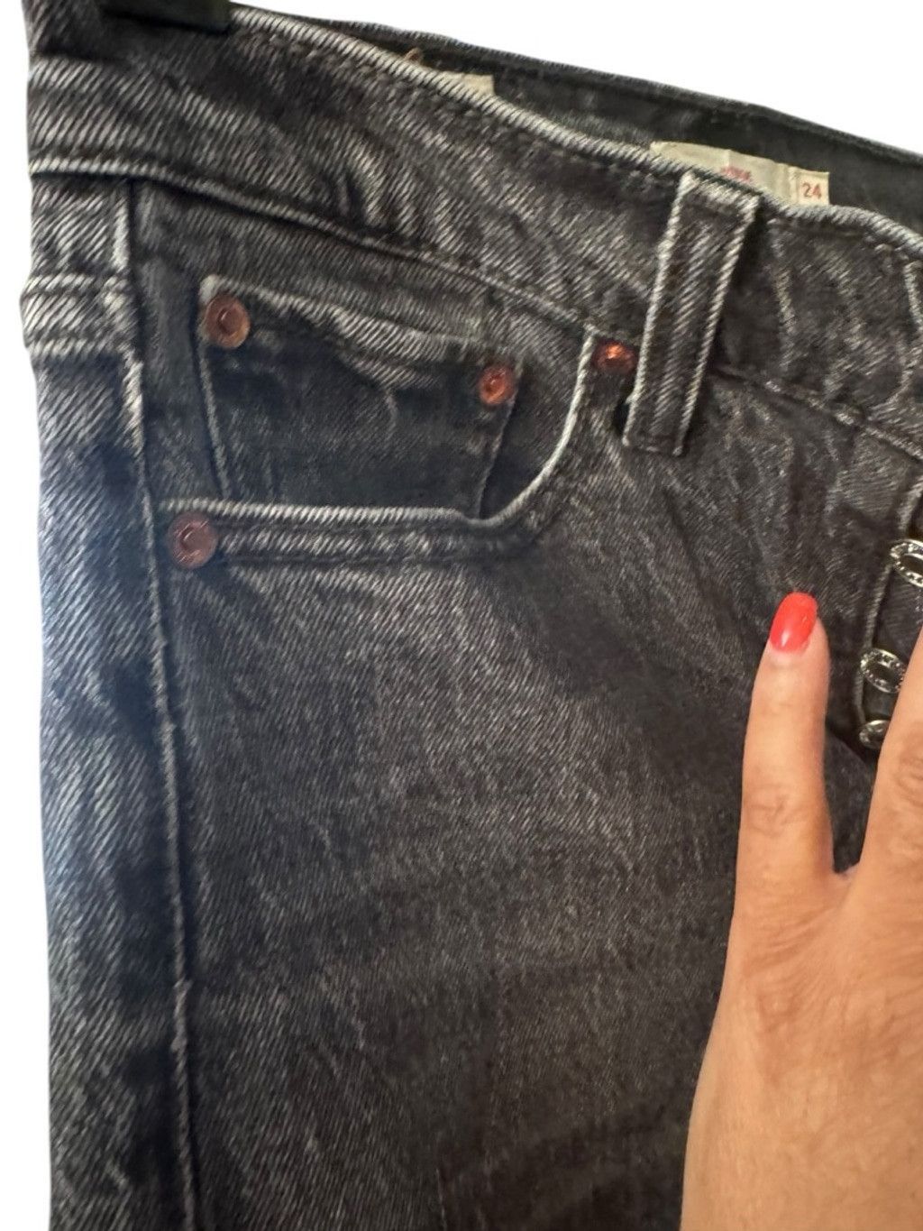 Levi's Levi's Premium Wedgie Straight Jeans XS-24 waist Size 24" / US 00 / IT 34 - 5 Thumbnail