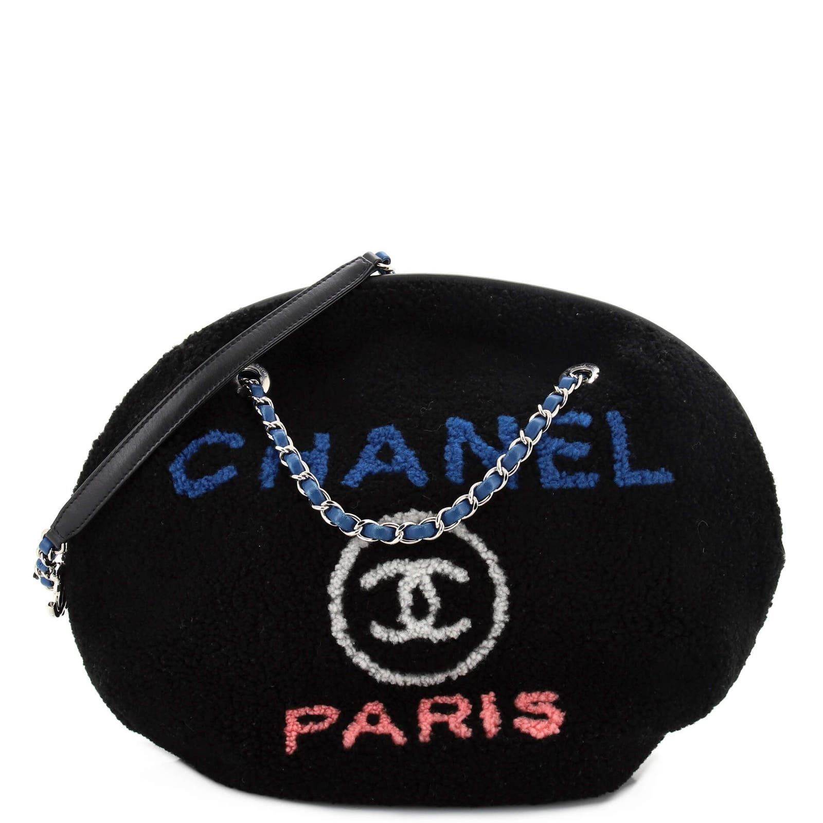 Deauville Round Bag Shearling Large