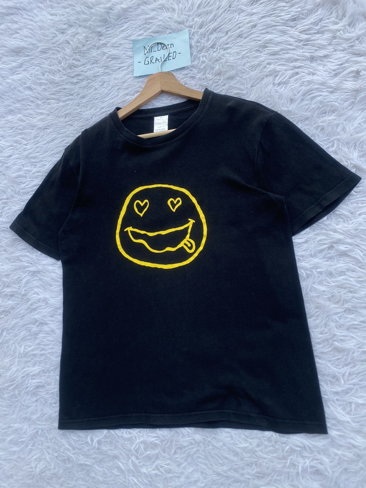 Number (N)ine Rare Vintage Number Nine x Nirvana Smiley Face Tshirt Size US S / EU 44-46 / 1 - 3 Thumbnail