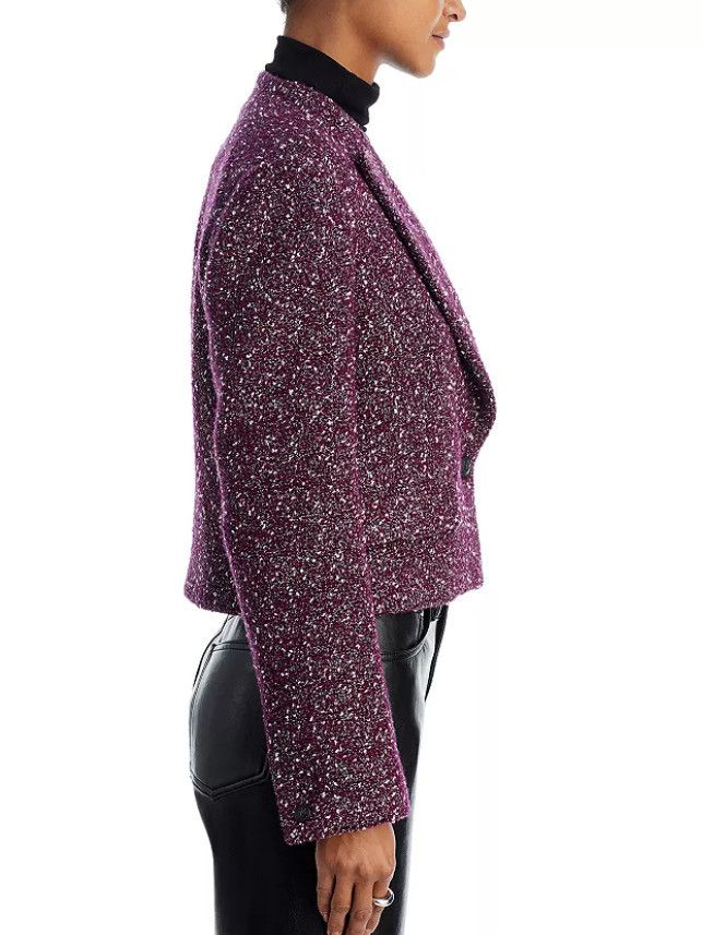 Rag & Bone Rag & Bone New York Valerie Tweed Blazer Burgundy ( 6 ) Size M / US 6-8 / IT 42-44 - 3 Thumbnail