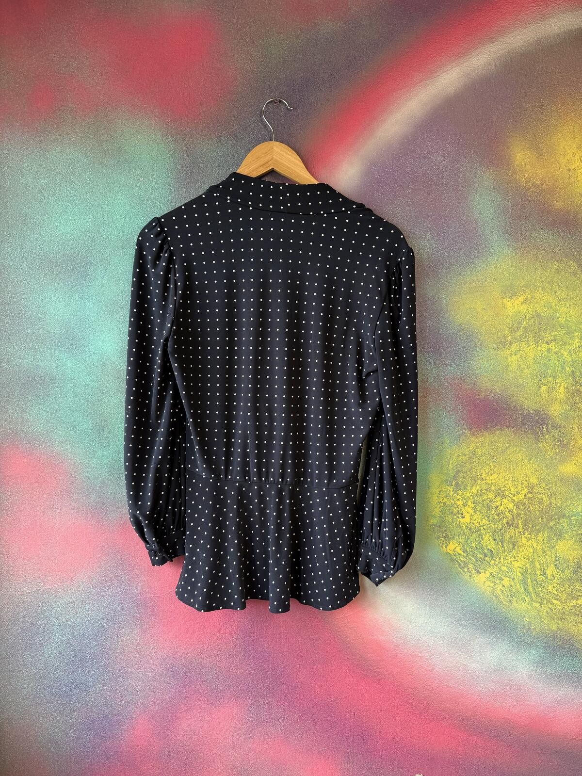 Other Lauren Ralph Lauren classic wrap style blue top Size S / US 4 / IT 40 - 4 Thumbnail