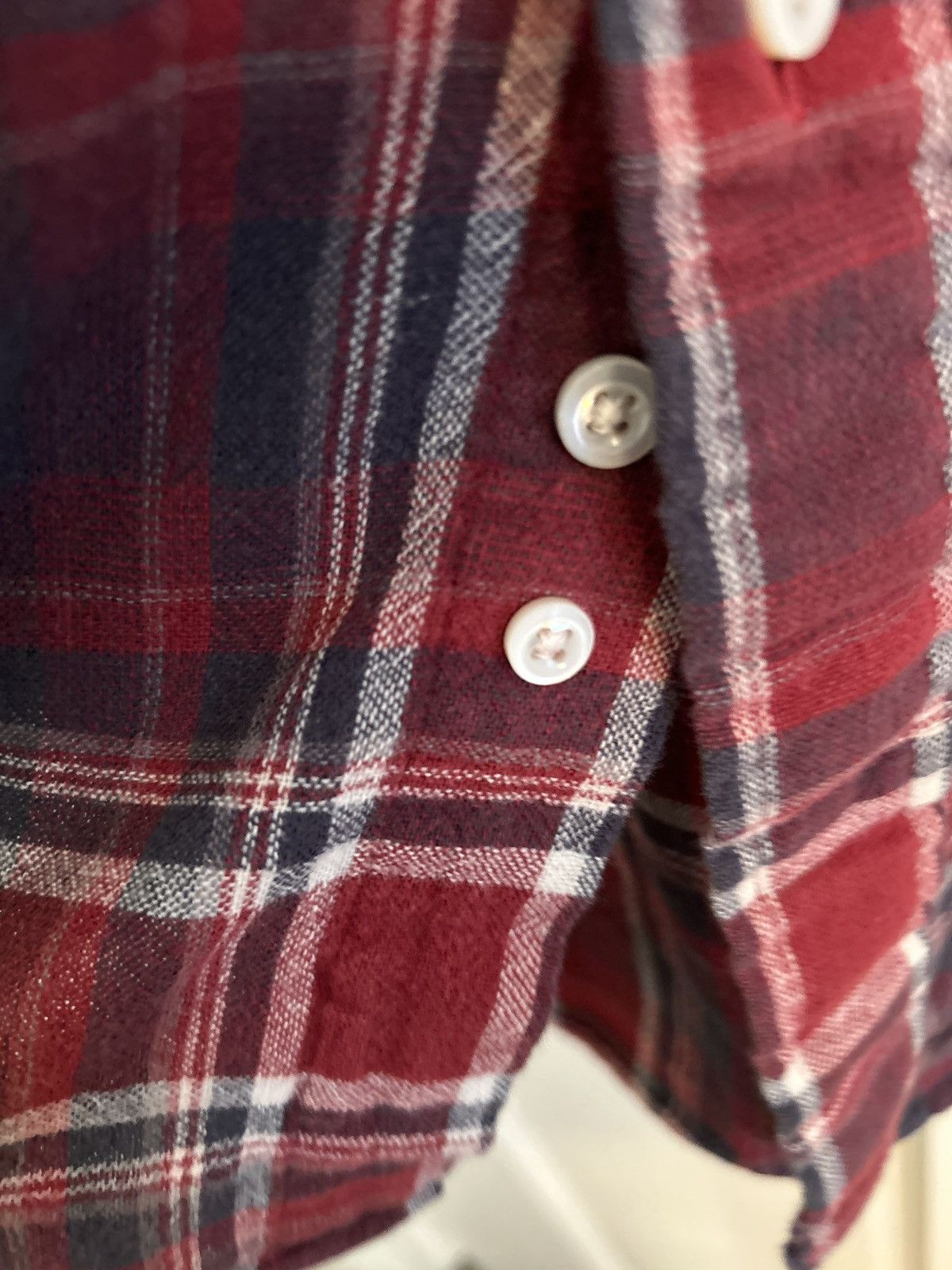 Thom Browne Lightweight Plaid Flannel Button Down Shirt Size US XS / EU 42 / 0 - 4 Thumbnail