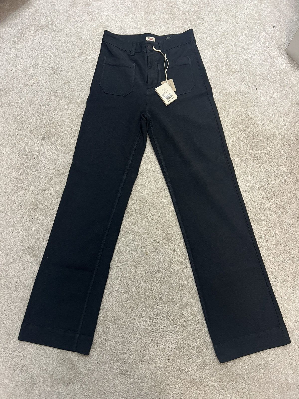 Faherty New Faherty stretchy Try Slim Wide Leg Pant Size 26" / US 2 / IT 38 - 1 Thumbnail