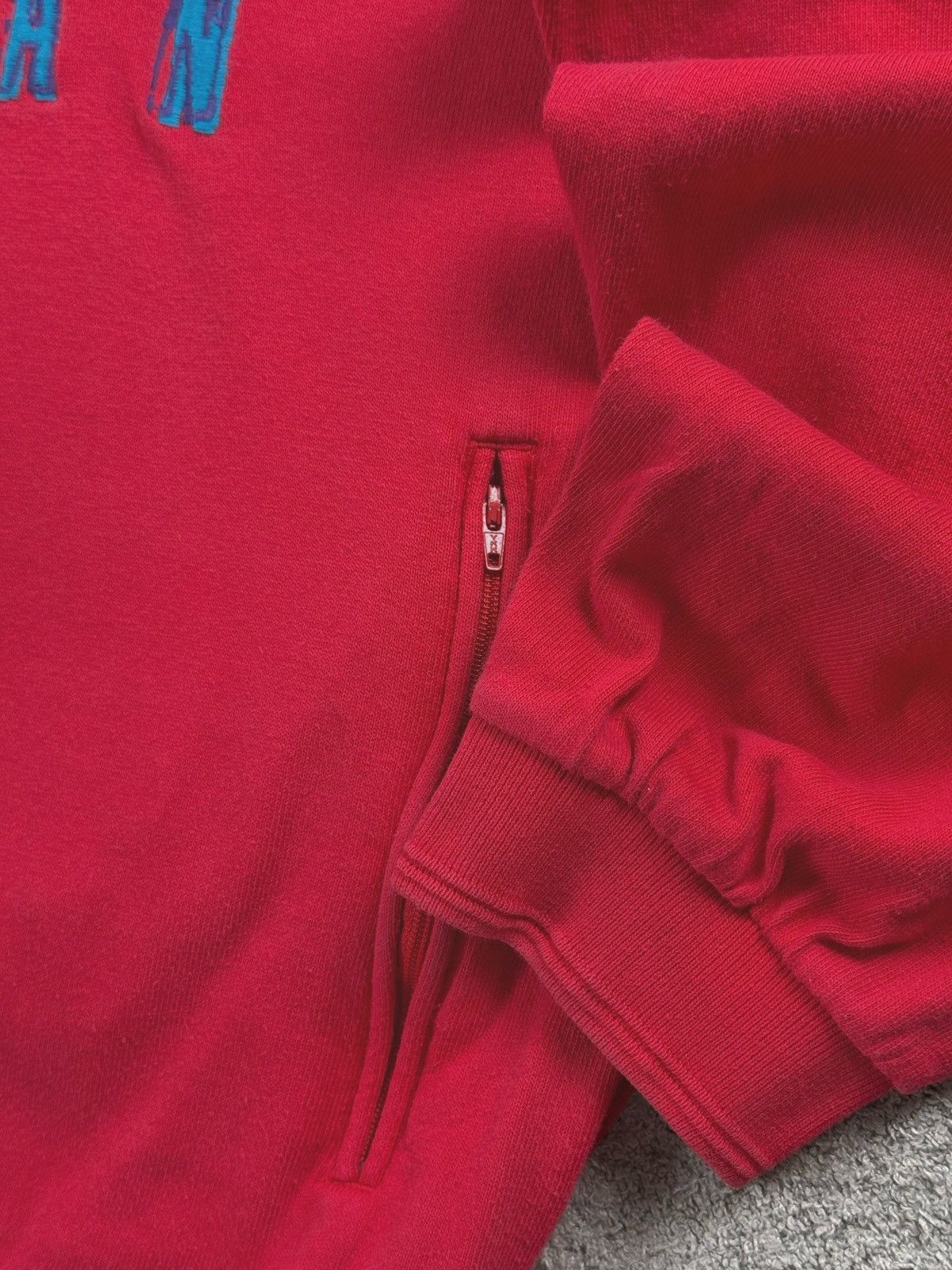 Jordan Brand Jordan x Nike RARE 1993 Vintage Quarter-Zip Hoodie XL Red Size US XL / EU 56 / 4 - 7 Thumbnail
