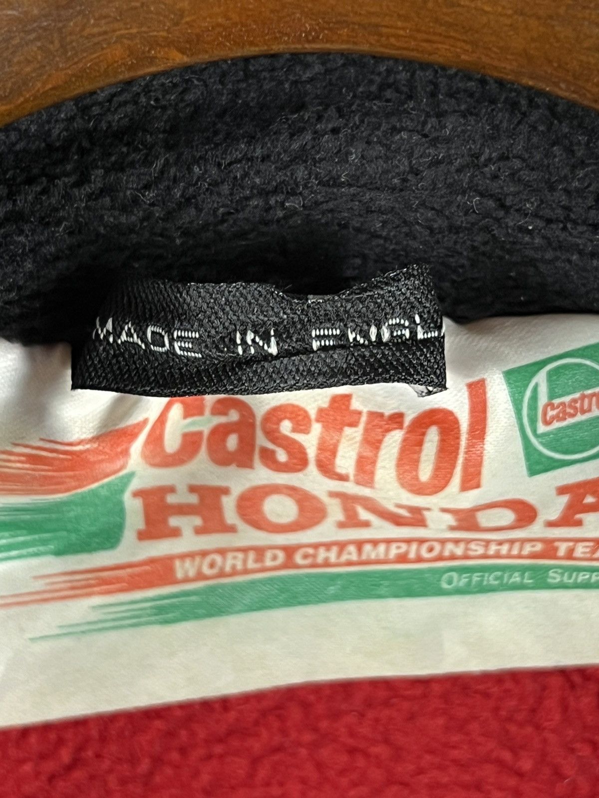 Honda × NASCAR Honda x Castrol Vintage racing fleece embroidered logo zip Size US XXL / EU 58 / 5 - 10 Thumbnail