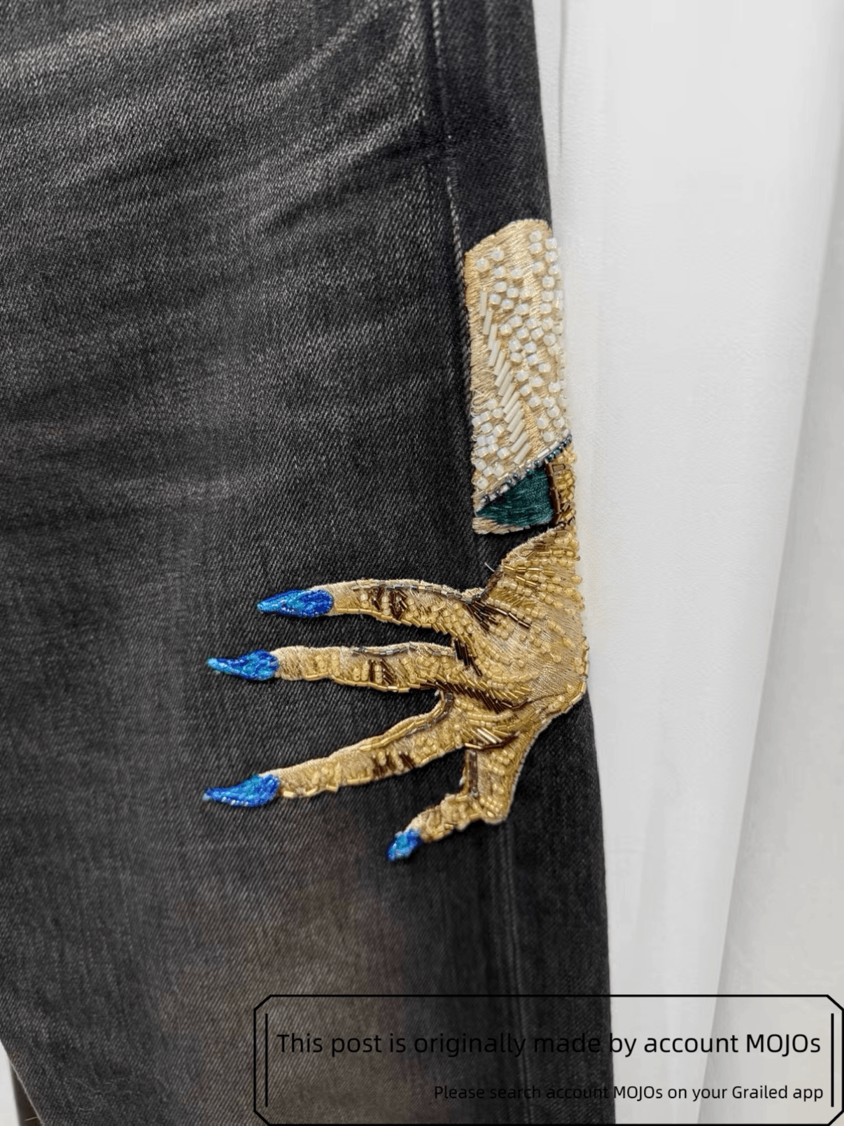 Undercover Sz 2 Undercover Ghost Hand Black Denim mojos61462 Size US 32 / EU 48 - 3 Thumbnail