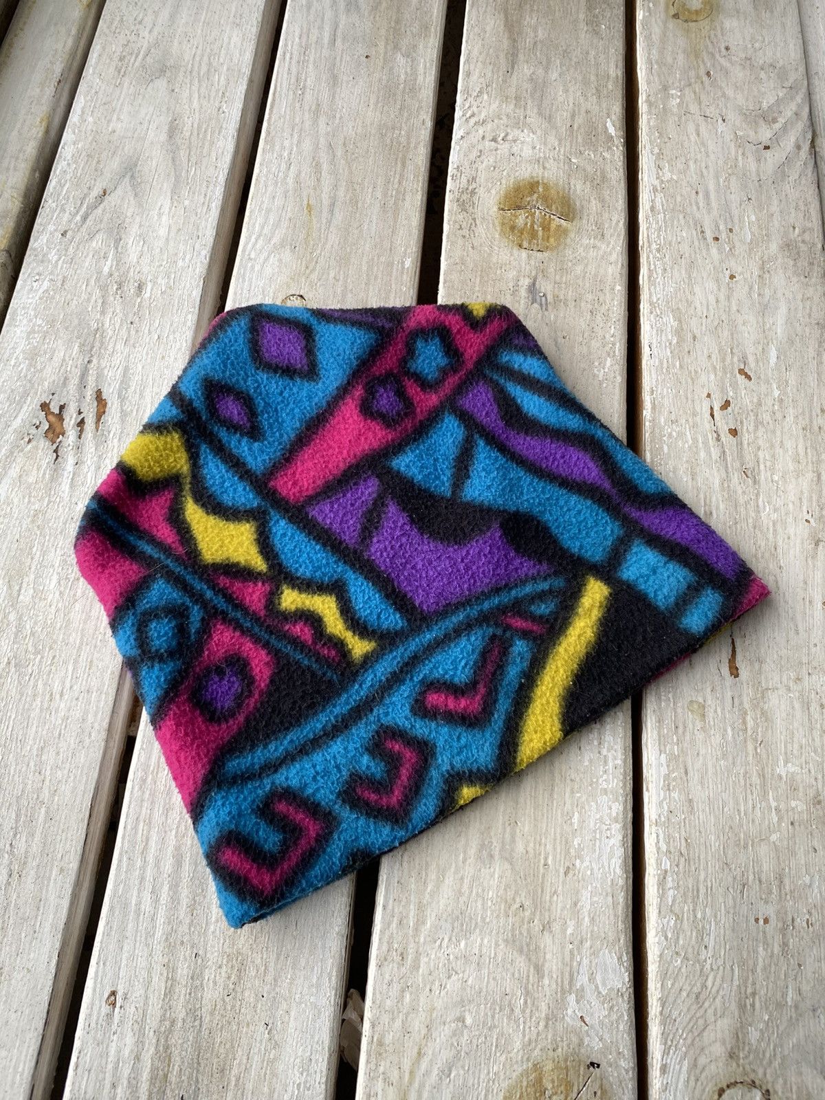 Keith Haring × Vintage Vintage 90s fleece graphic Keith Haring Like Outdoor hat Size ONE SIZE - 4 Thumbnail