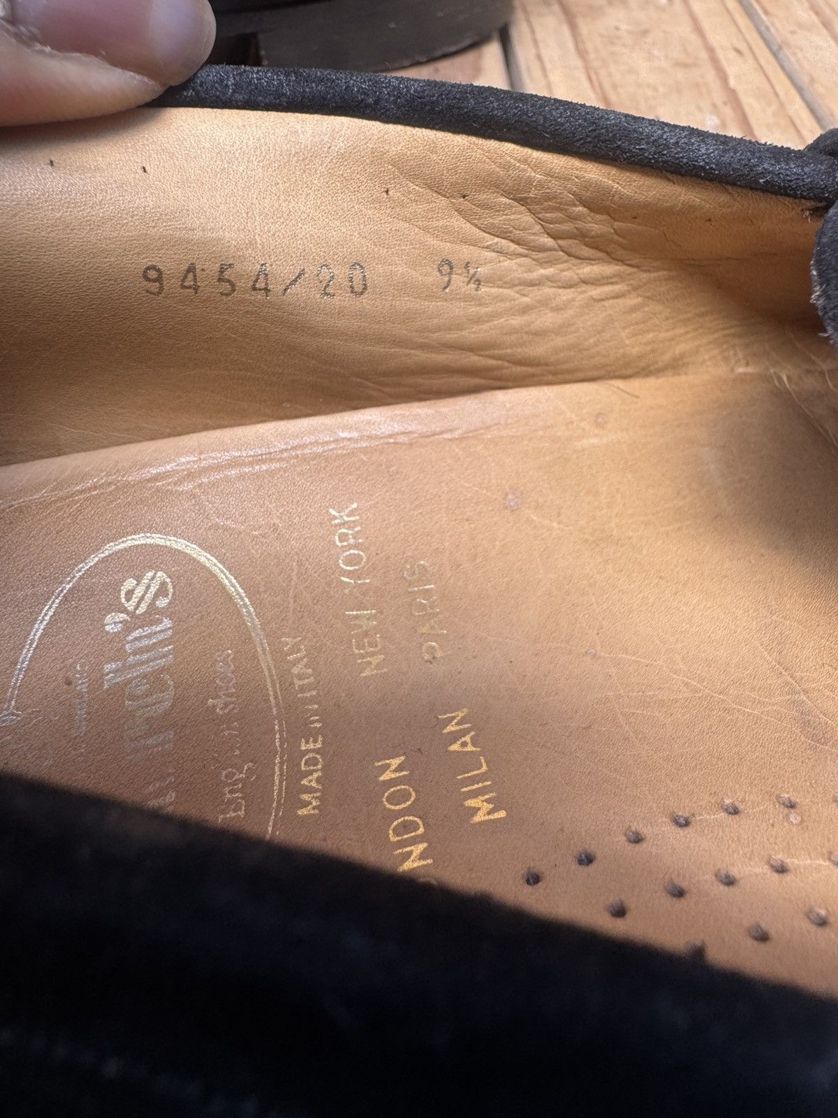 Church's Church’s Men’s suede leather black penny loafers UK 9.5 F Size US 10.5 / EU 43-44 - 15 Thumbnail