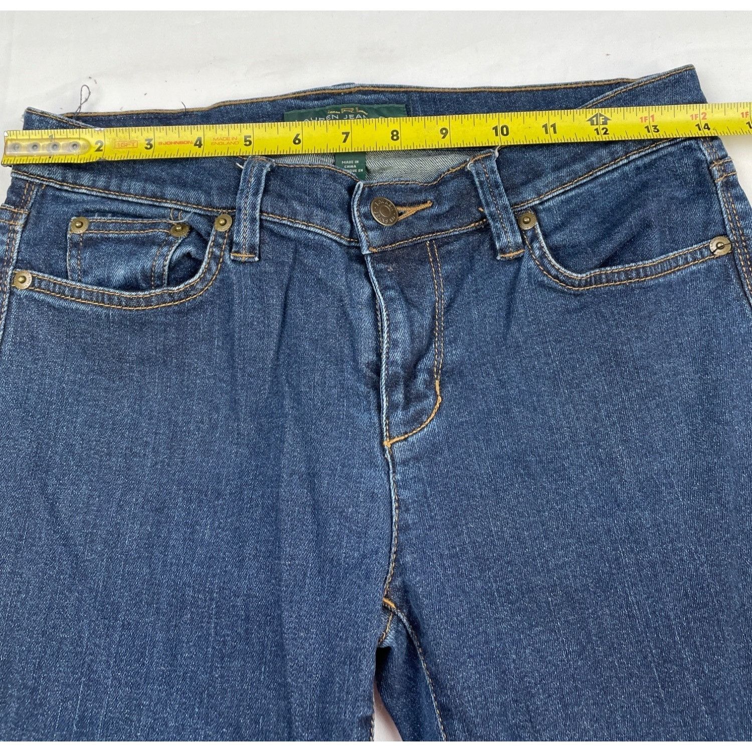 Lauren Ralph Lauren Lauren Ralph Lauren Women's Blue Skinny Jeans Size 4 (26x30) Size 27" / US 4 / IT 40 - 5 Thumbnail