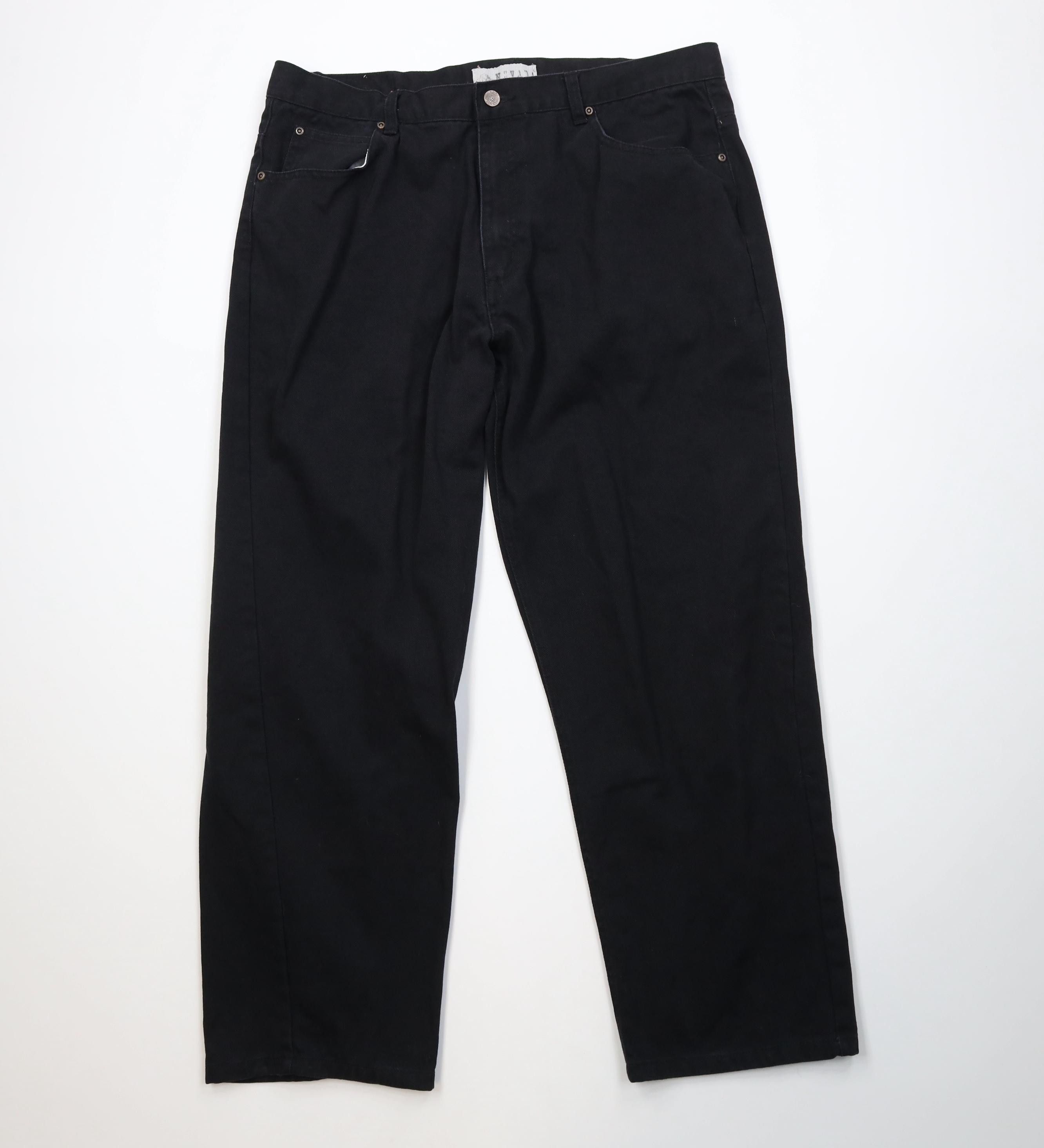 a*o様 soor ploom Retro Jean Black Denim 5 Southpole × Vintage 00's Black Southpole Gold Tab Wide Leg Denim