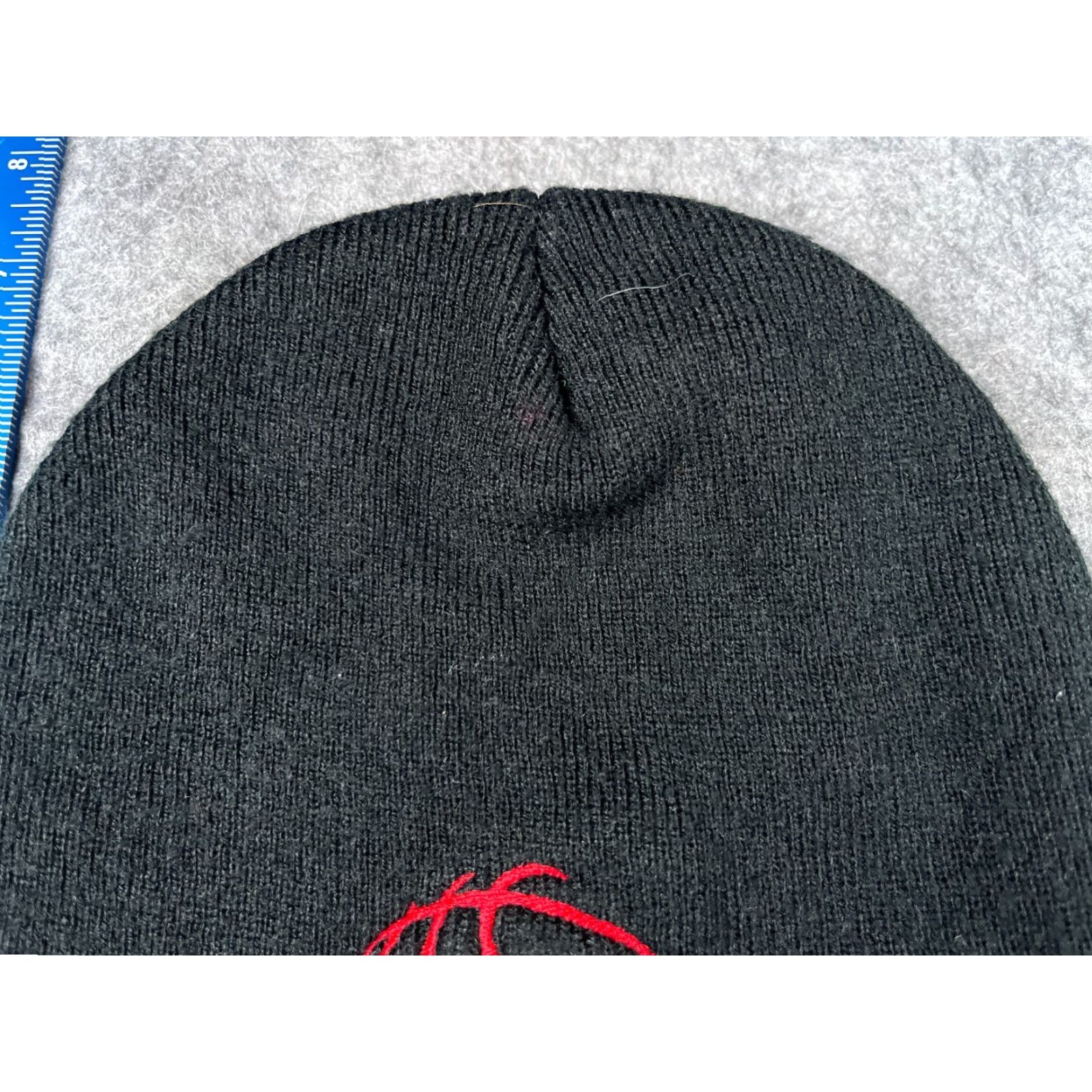 Vintage Thorp Tigers Highschool Beanie Toque Adult One Size Black Knit 100% Acrylic #5 Size ONE SIZE - 3 Thumbnail