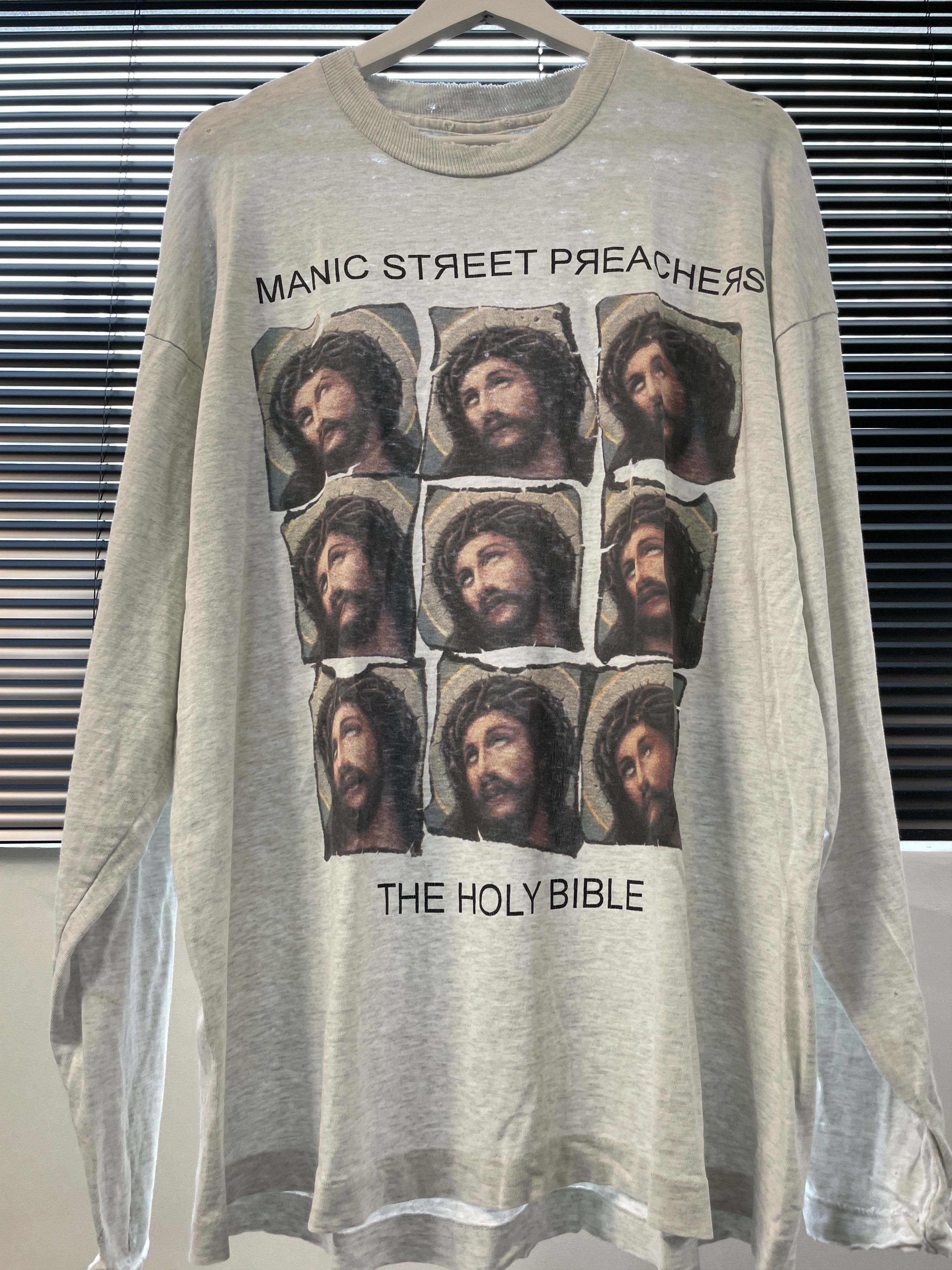 Band Tees 1994 Manic Street Preachers 'The Holy Bible' long sleeve Size US XL / EU 56 / 4 - 1 Thumbnail