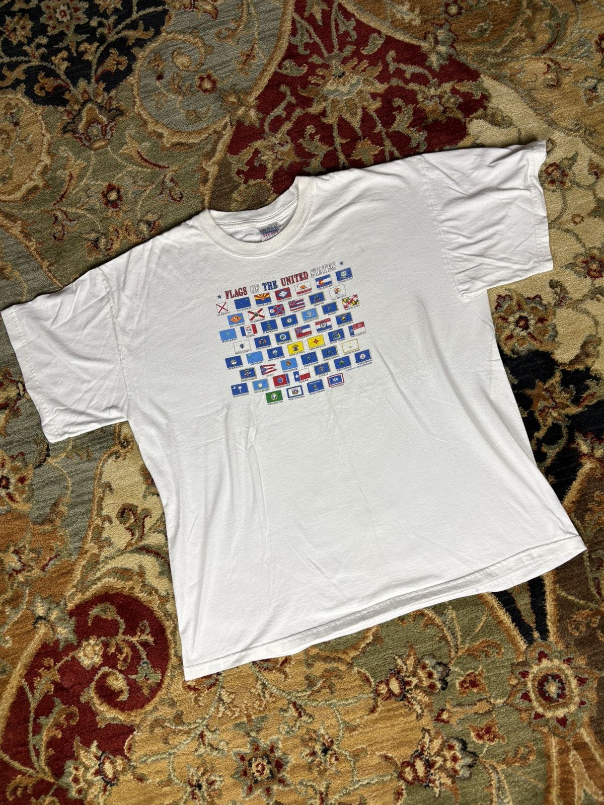 Vintage Vintage United States Flag Tshirt Size US XL / EU 56 / 4 - 2 Thumbnail