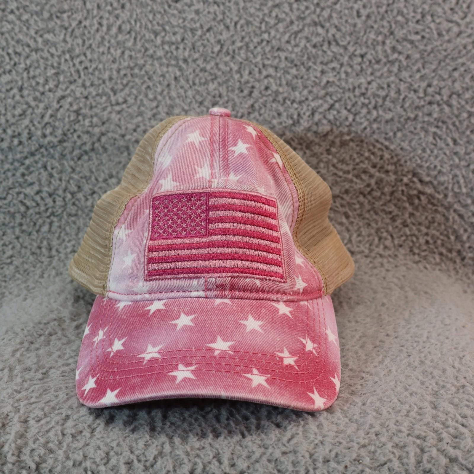 Other Trucker Cap Women Denim Cotton Snapback Flag Pink Camo Size ONE SIZE - 1 Thumbnail