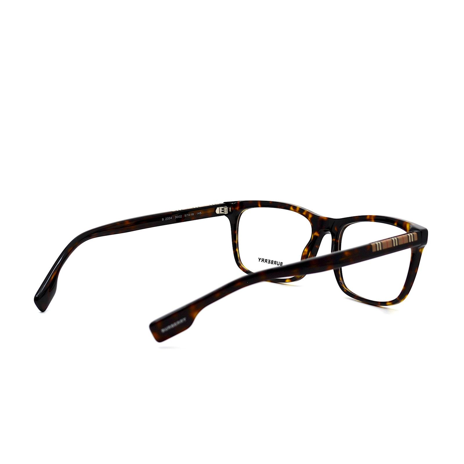 Burberry NEW BURBERRY BE2334 3002 ELM DARK HAVANA EYEGLASSES FRAME Size ONE SIZE - 7 Thumbnail