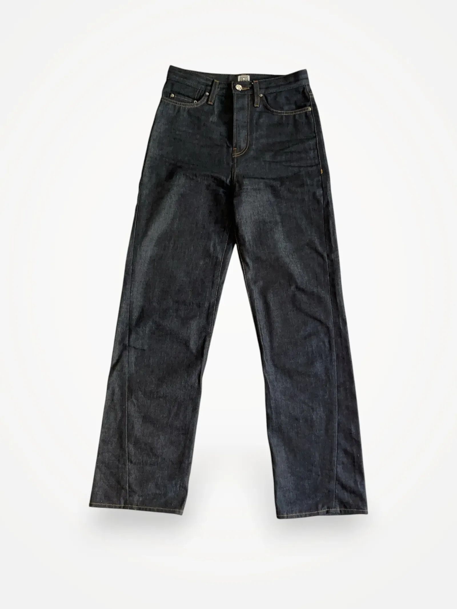 Toteme Toteme Twisted seam full length raw blue Jeans Size 23" - 1 Thumbnail