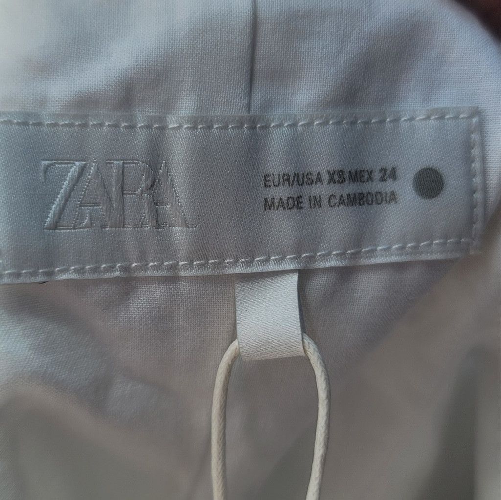 Zara NWT ZARA WOMAN COLLECTION EMBROIDERED GODET TOP Size XS / US 0-2 / IT 36-38 - 8 Thumbnail