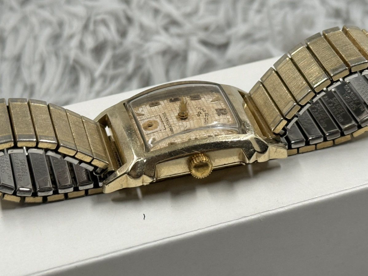 Vintage Vintage Lord Elgin Waffle Dial Tank Manual Unisex Watch Size ONE SIZE - 9 Thumbnail