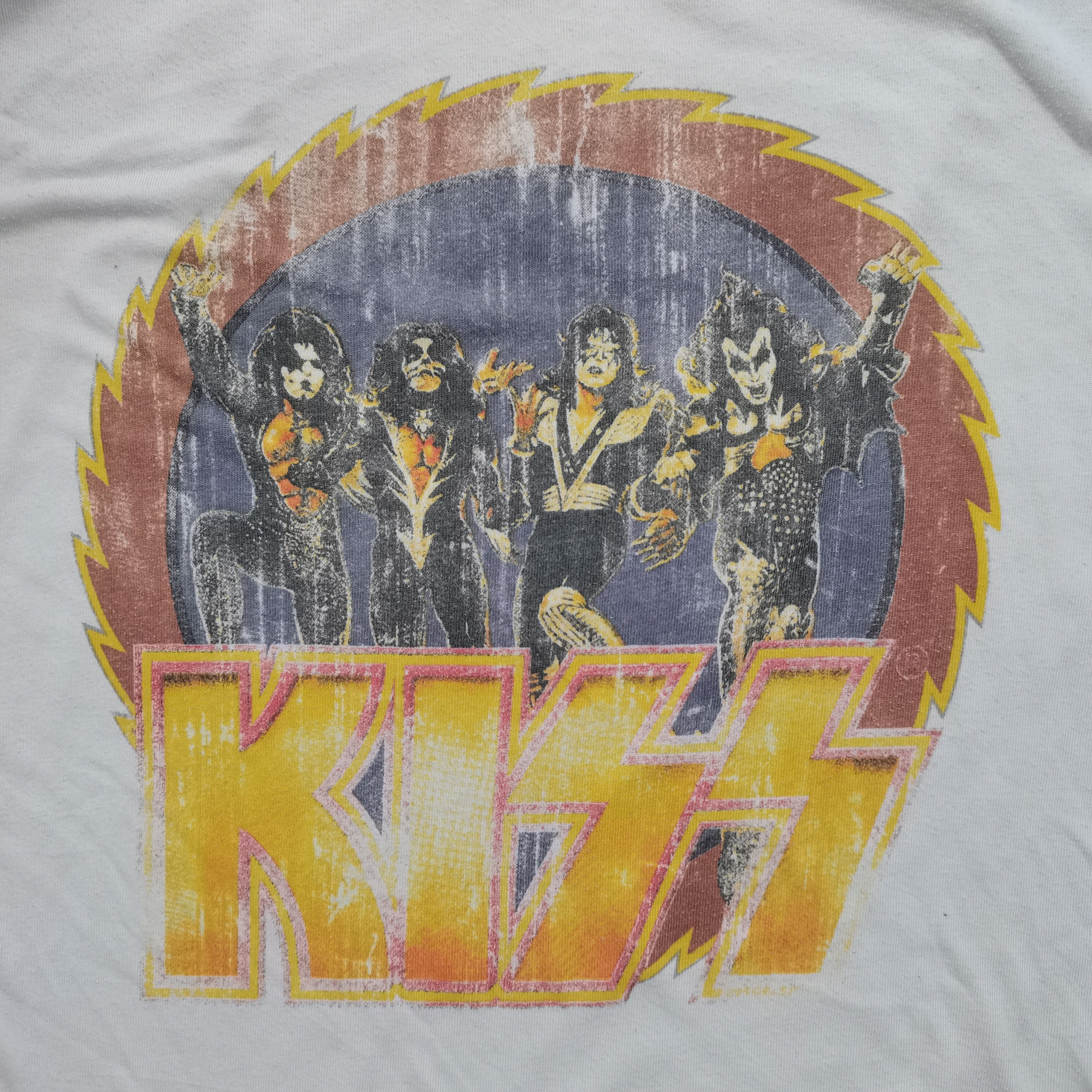 Band Tees × KISS × Vintage Crazy Vintage 70s KISS Longsleeve Tshirt Size US XXL / EU 58 / 5 - 2 Thumbnail