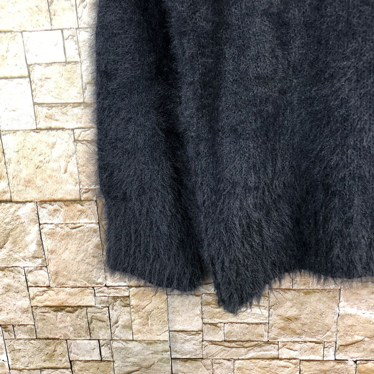 Homespun Knitwear Earth Music& Econology Shag Shaggy Fur Mohair Knitwear #A490 Size S / US 4 / IT 40 - 7 Thumbnail