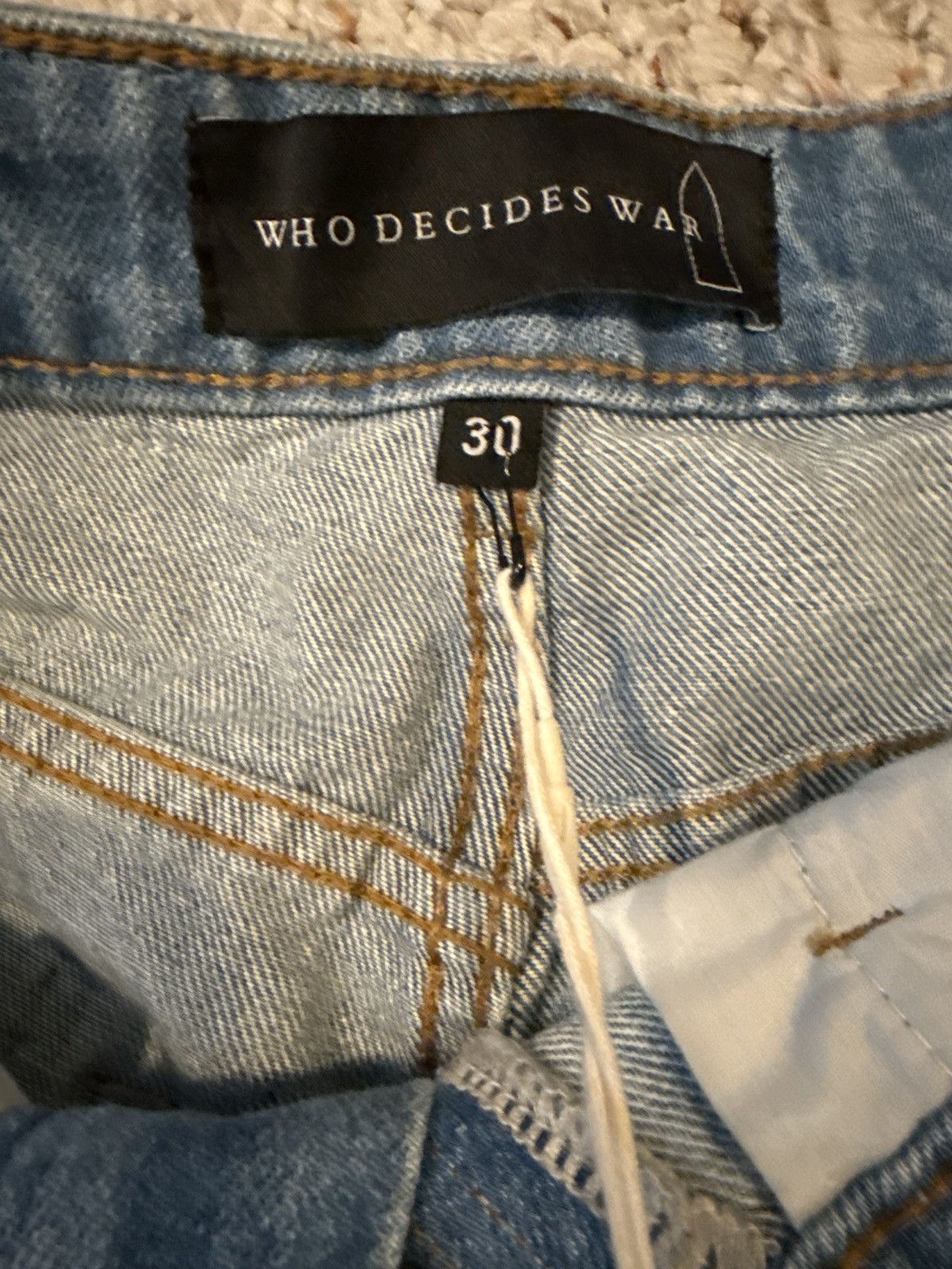 Who Decides War WDW PATCHED ARCH REPAIRED BLOWOUT SHORTS Size US 30 / EU 46 - 5 Thumbnail