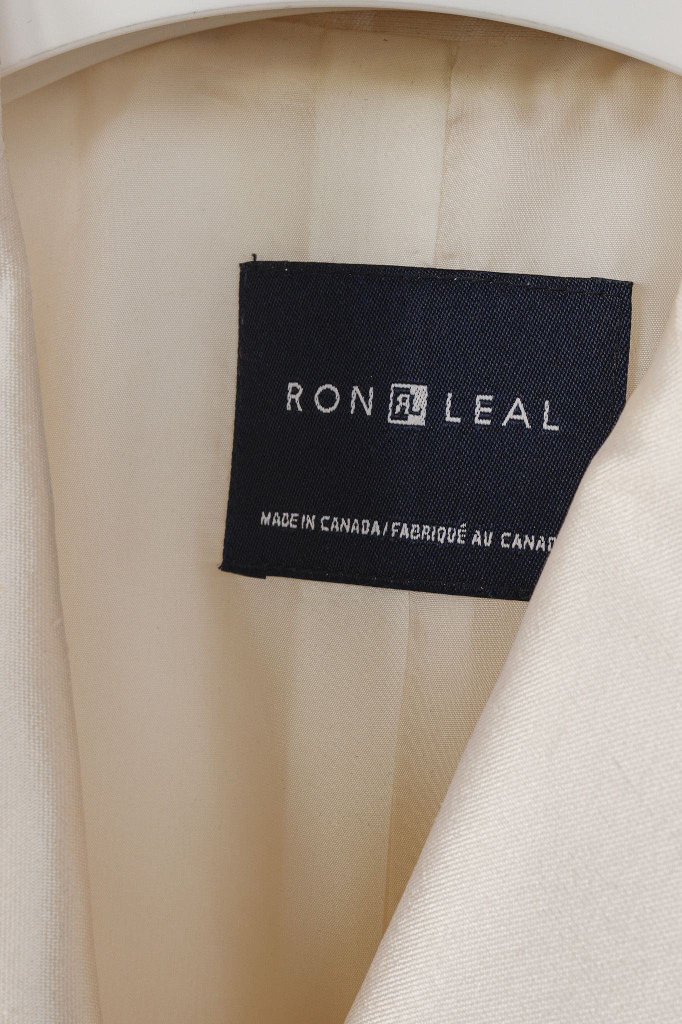 Other Ron Leal Vintage Classic Off White Raw Silk Blazer Size S / US 4 / IT 40 - 4 Thumbnail