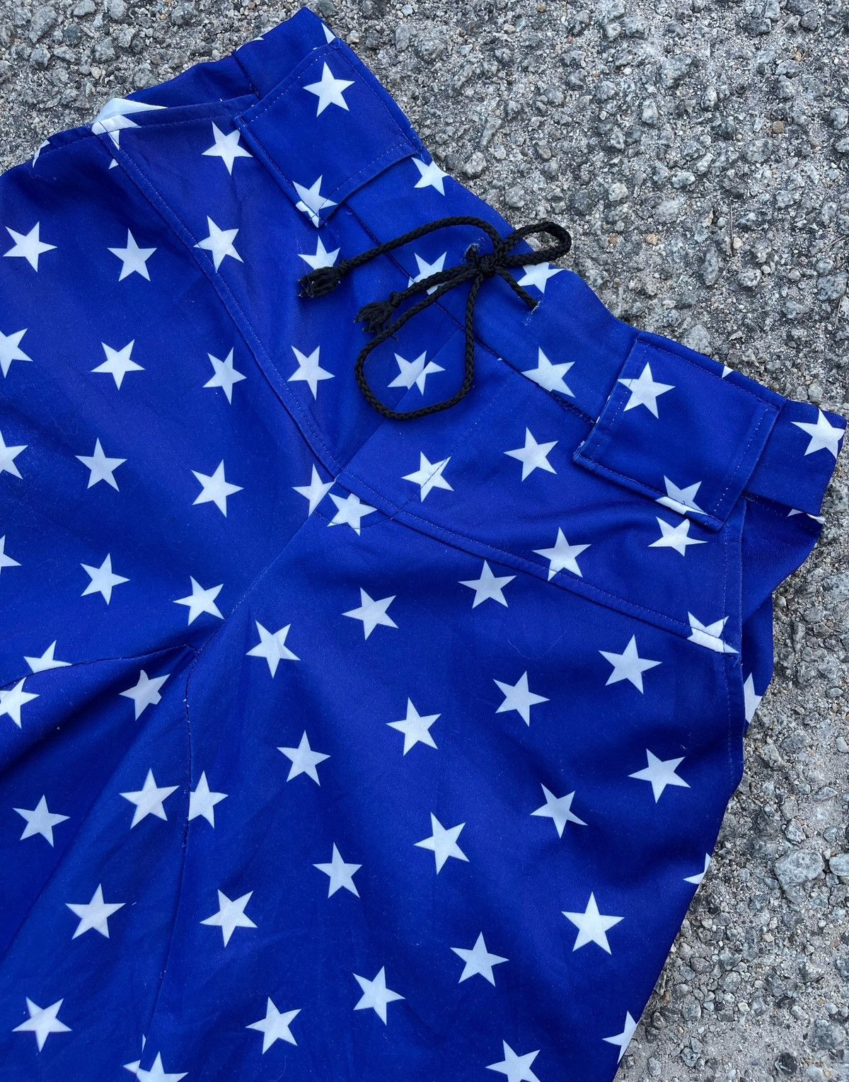 Japanese Brand Speed Orange Full Print Star Drop-Crotch Pants Size US 30 / EU 46 - 4 Thumbnail