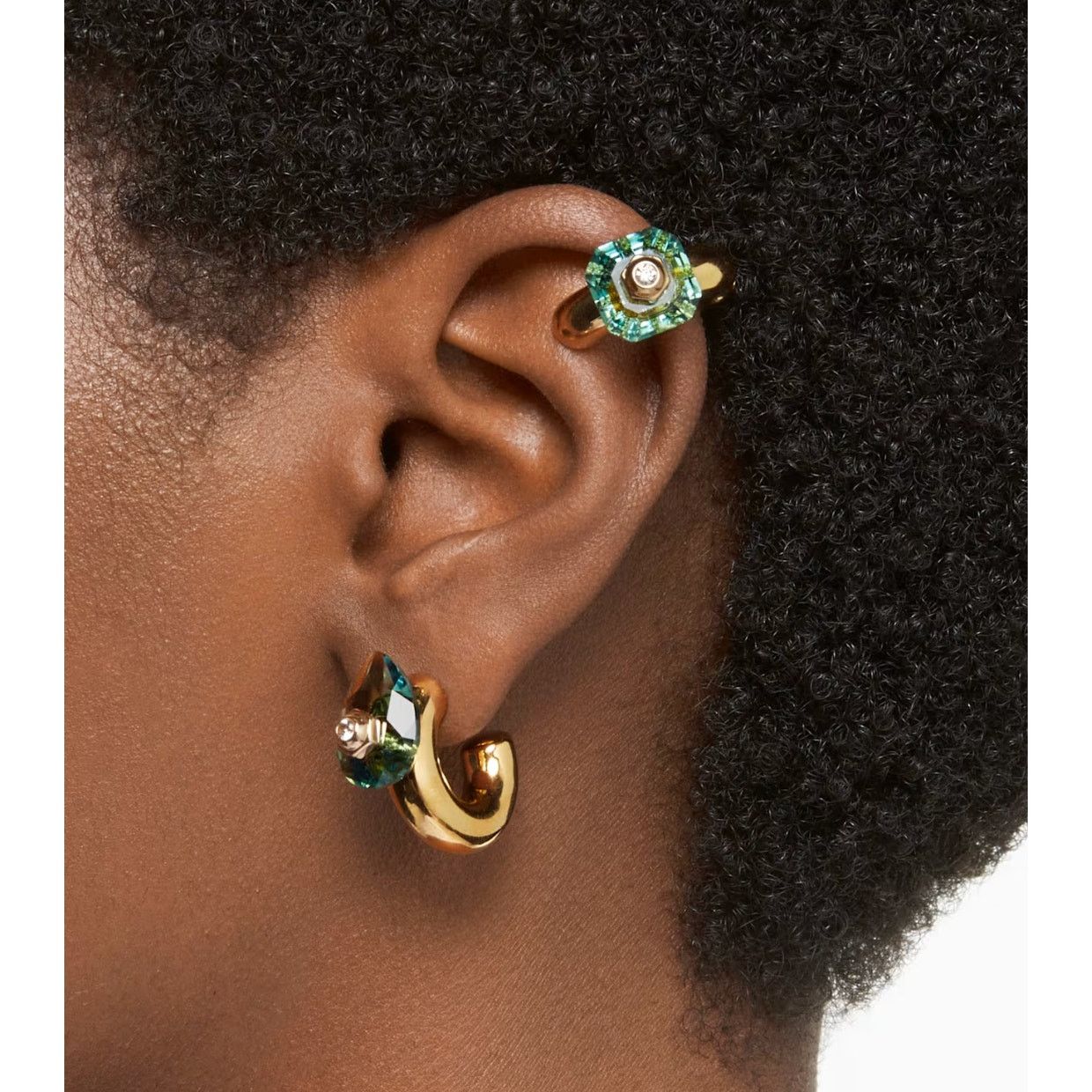 Swarovski Swarovski Numina hoop earrings Set (3), Mixed cuts Size ONE SIZE - 7 Thumbnail
