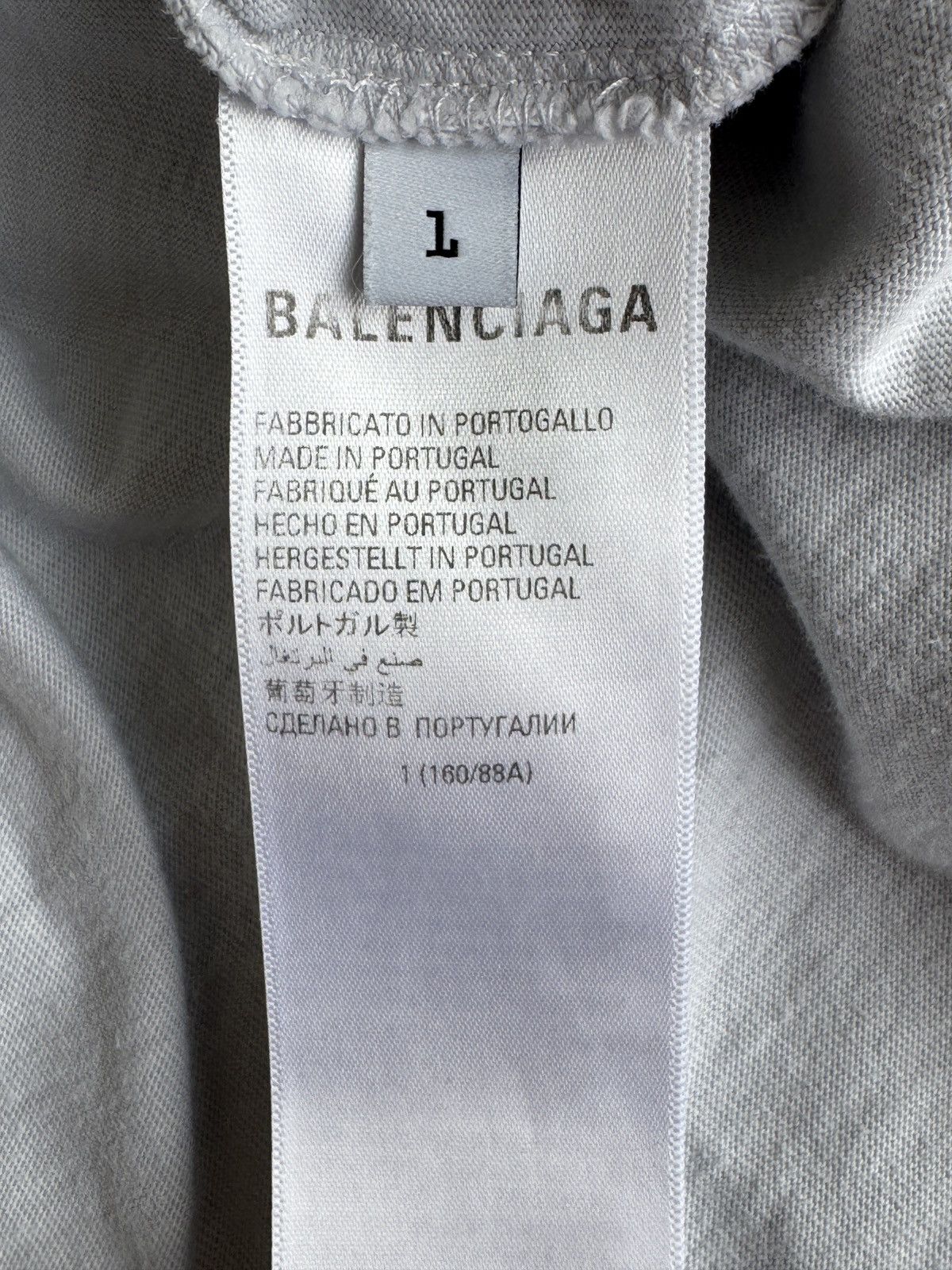 Balenciaga Balenciaga Metal Logo Oversized T-Shirt Size US S / EU 44-46 / 1 - 9 Thumbnail