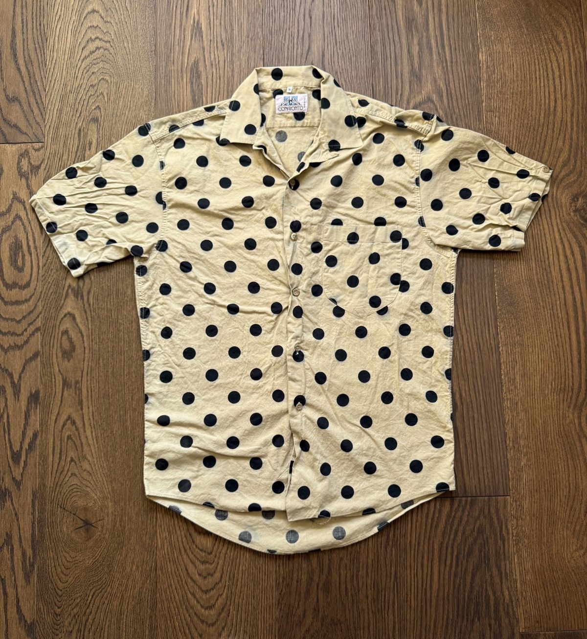 Vintage Vintage Polka Dot Loop Collar Button Up Shirt Size US M / EU 48-50 / 2 - 1 Thumbnail