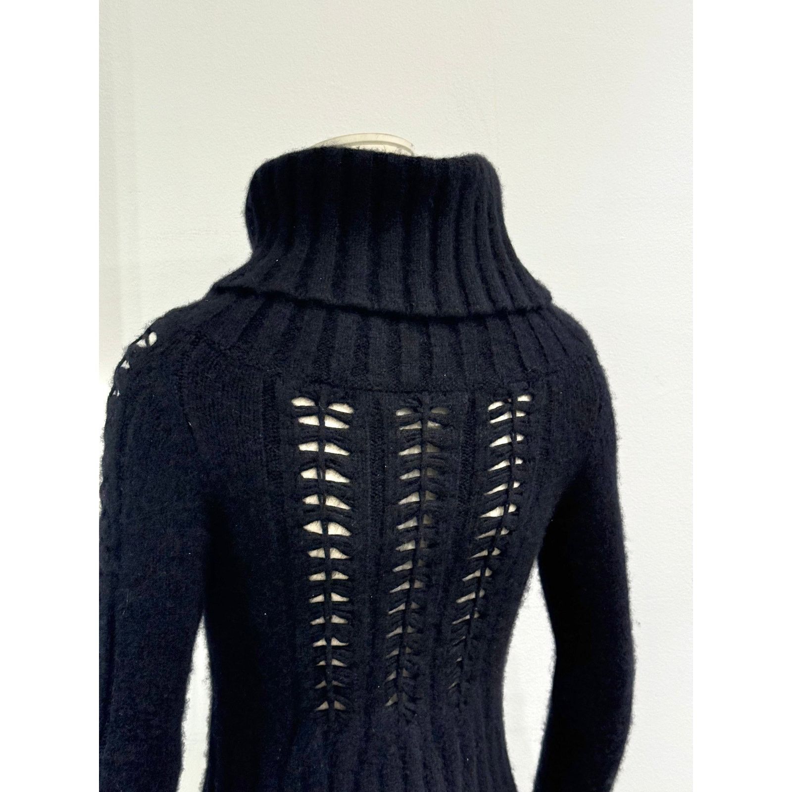Versace 2000s Gianni Versace exaggerated high neck cropped knit Size S / US 4 / IT 40 - 7 Thumbnail