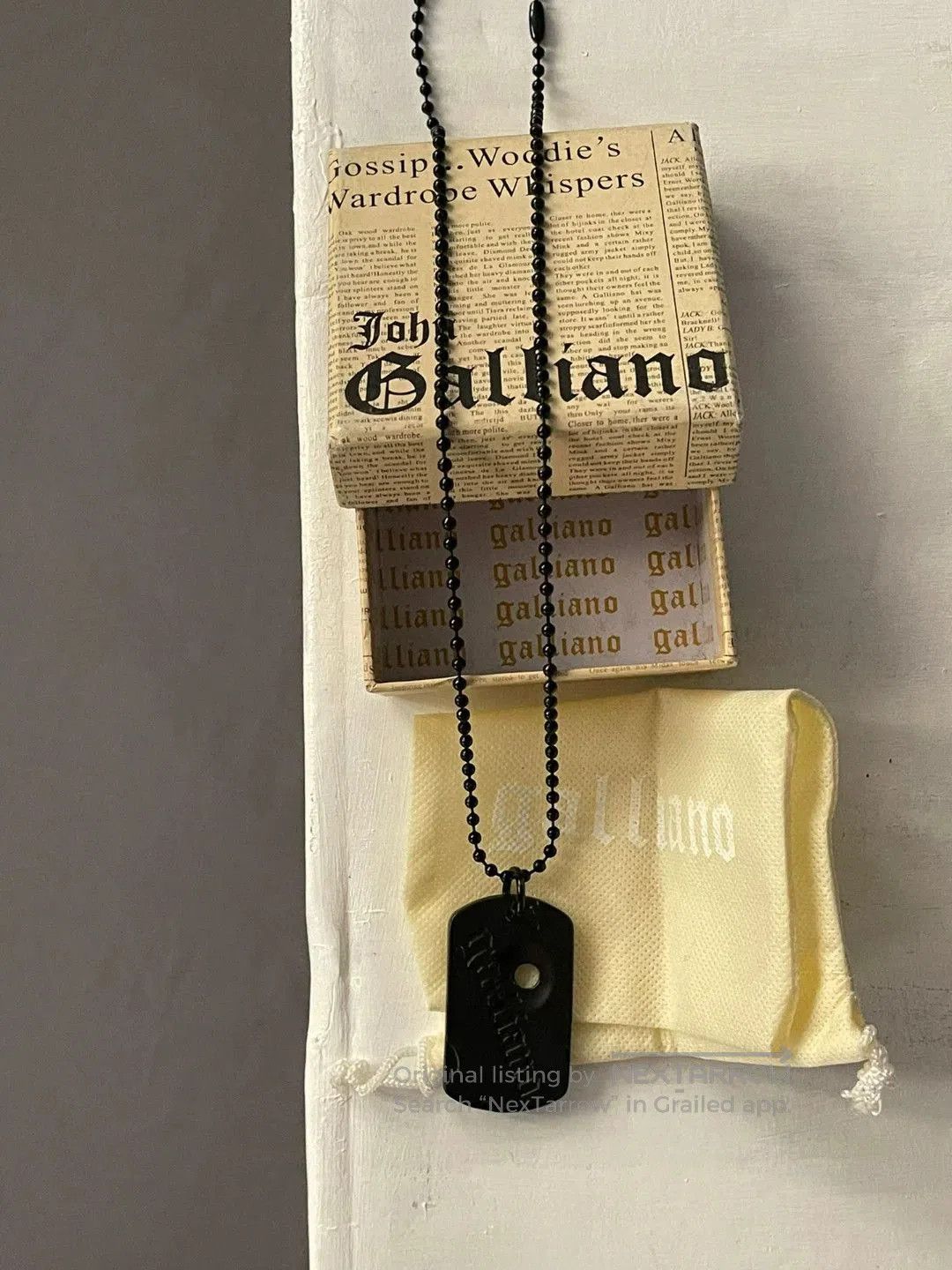 John Galliano John Galliano Dog Tag Necklace. Size ONE SIZE - 4 Thumbnail