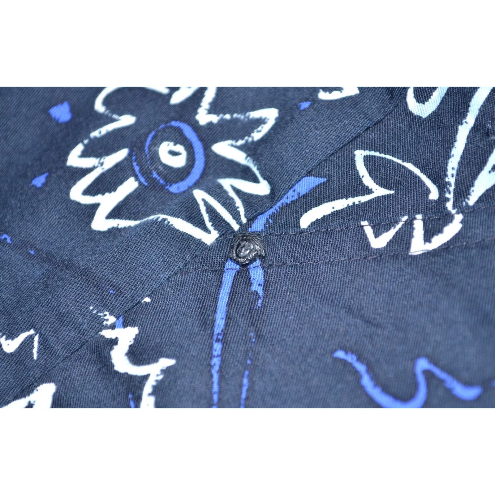 Versace Jeans Couture VINTAGE Versace Jeans Couture Floral Women Skirt 40 Black 90s A-Line Short Size 40 Women's Skirt Vintage 90s Theme Women Mens Girls Size 27" / US 4 / IT 40 - 6 Thumbnail