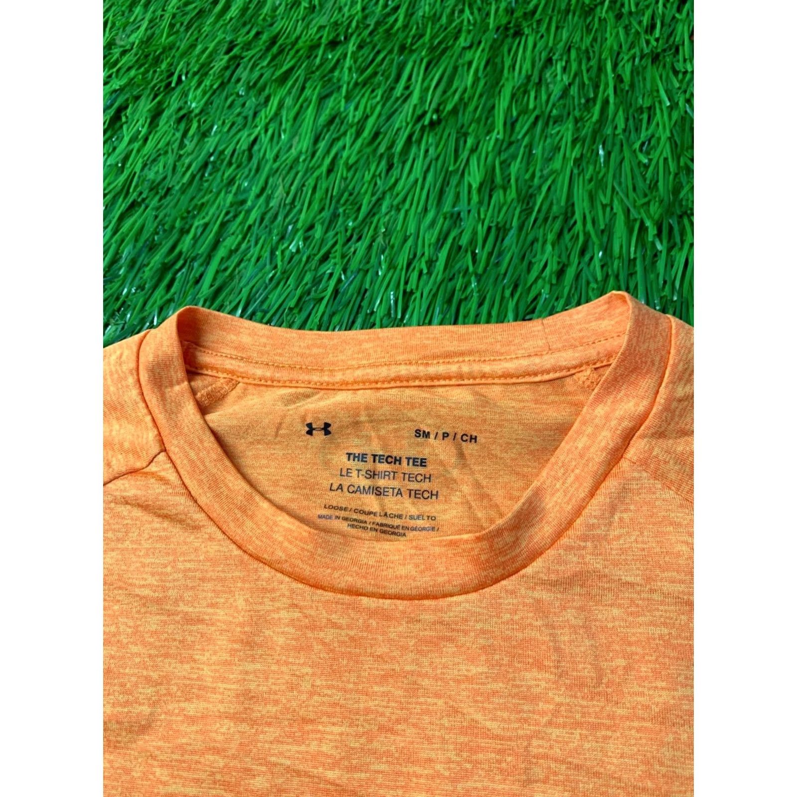Under Armour Under Armour Tech 2022 Original Men Training Compression Shirt Jersey S Orange Short Sleeve Crew Neck T-Shirt 100% Polyester Size US S / EU 44-46 / 1 - 4 Thumbnail