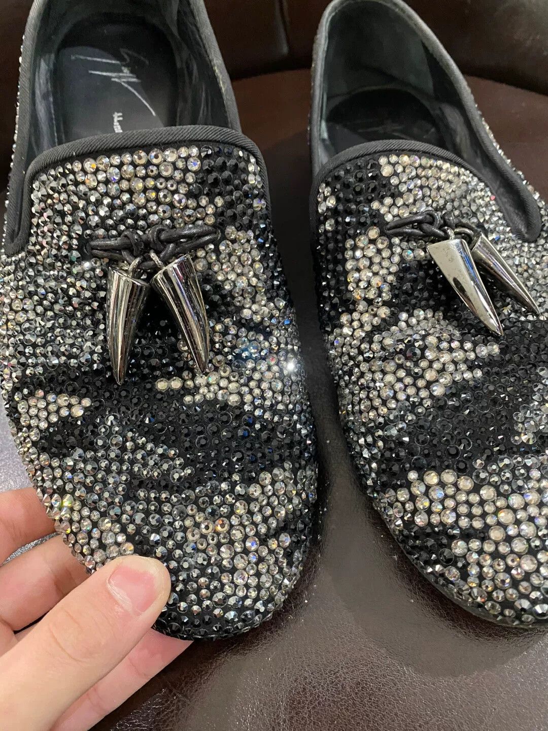 Giuseppe Zanotti Giuseppe Zanotti GZ Crystal Loafers Size US 7 / EU 40 - 2 Thumbnail