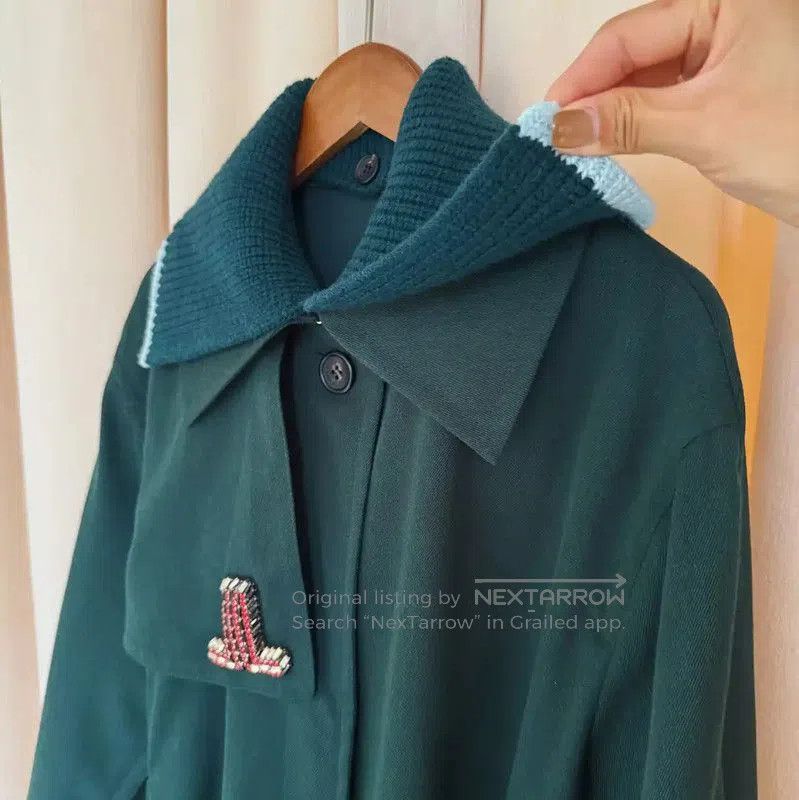 Lanvin Lanvin Women's Green Wool Trench Coat . Size M / US 6-8 / IT 42-44 - 7 Thumbnail