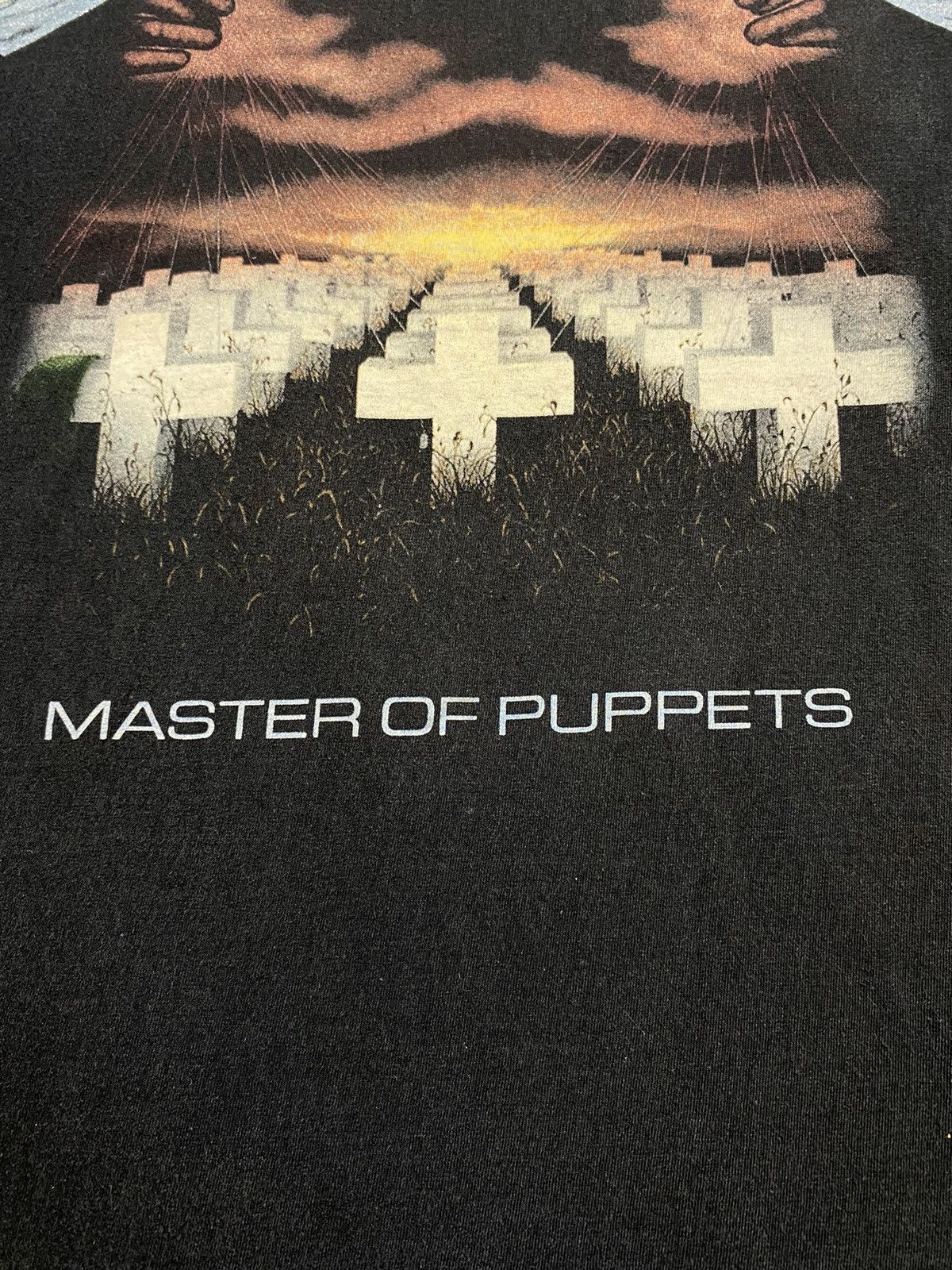 Band Tees Metallica master of puppets black tee vintage y2k 90s rock Size US XXL / EU 58 / 5 - 4 Thumbnail