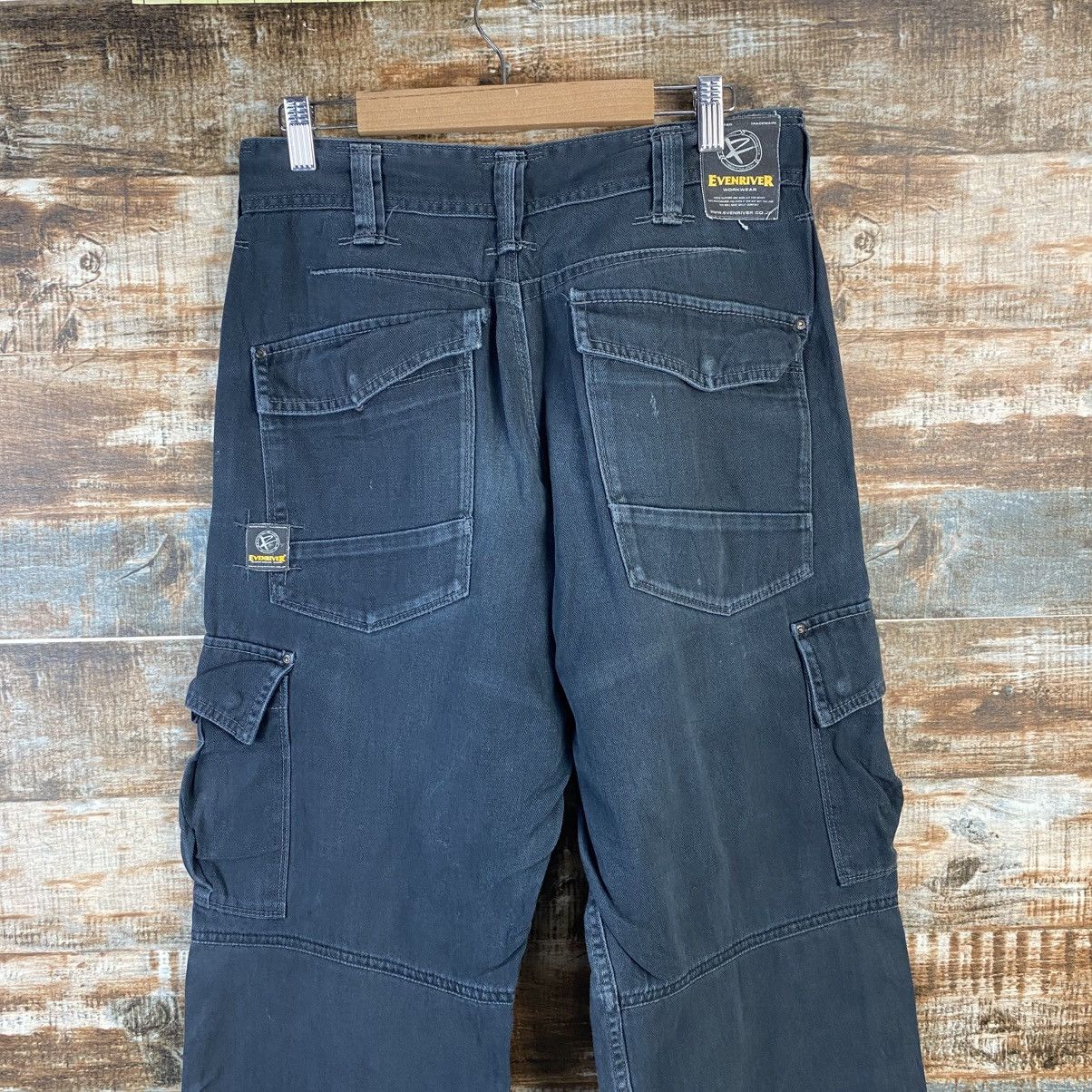 Japanese Brand DL Even River Dark Blue Cargo Multipocket Pants #C988 Size US 28 / EU 44 - 17 Thumbnail