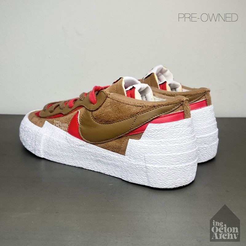 Nike × Sacai Nike x Sacai Blazer Low 'British Tan' DD1877-200 Size US 10.5 / EU 43-44 - 2 Thumbnail