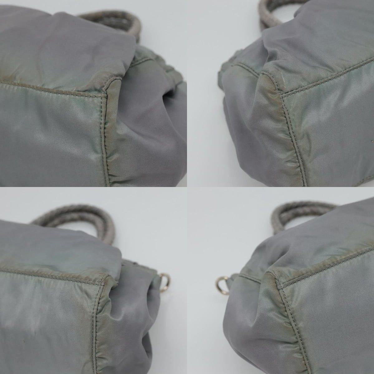 Prada PRADA Hand Bag Nylon Gray Size ONE SIZE - 10 Thumbnail