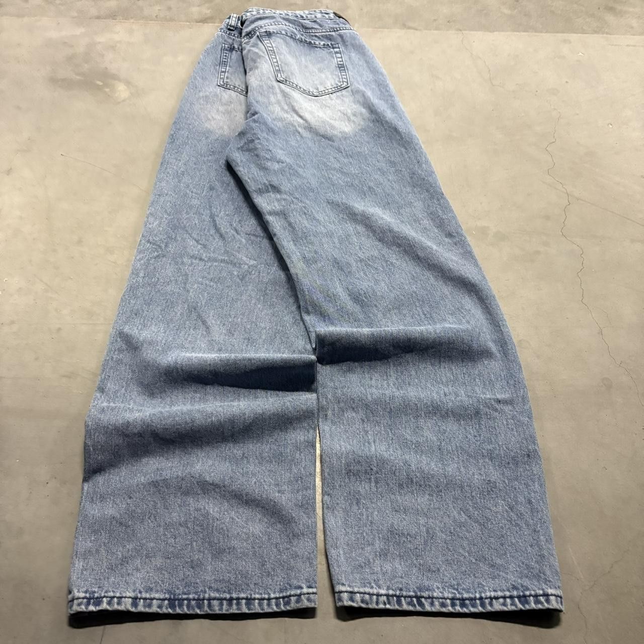 Vintage Crazy Vintage Y2K/2000s Super Baggy Wideleg Skater Style Light Wash Denim Jeans! Size US 34 / EU 50 - 6 Thumbnail