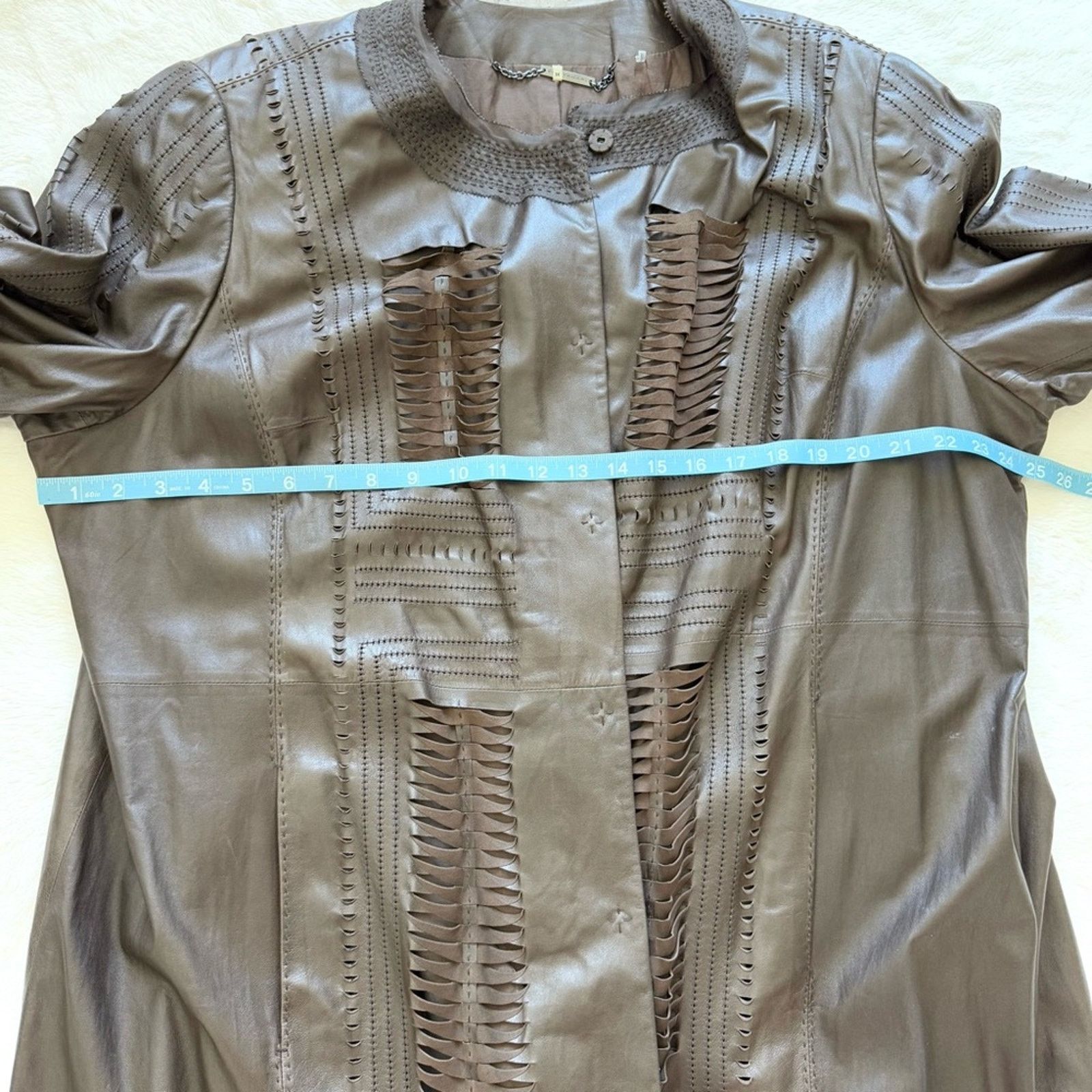 Elie Tahari Elie Tahari women leather coat size 3X Retail 1950$ Size 4XL / US 24-26 - 10 Thumbnail