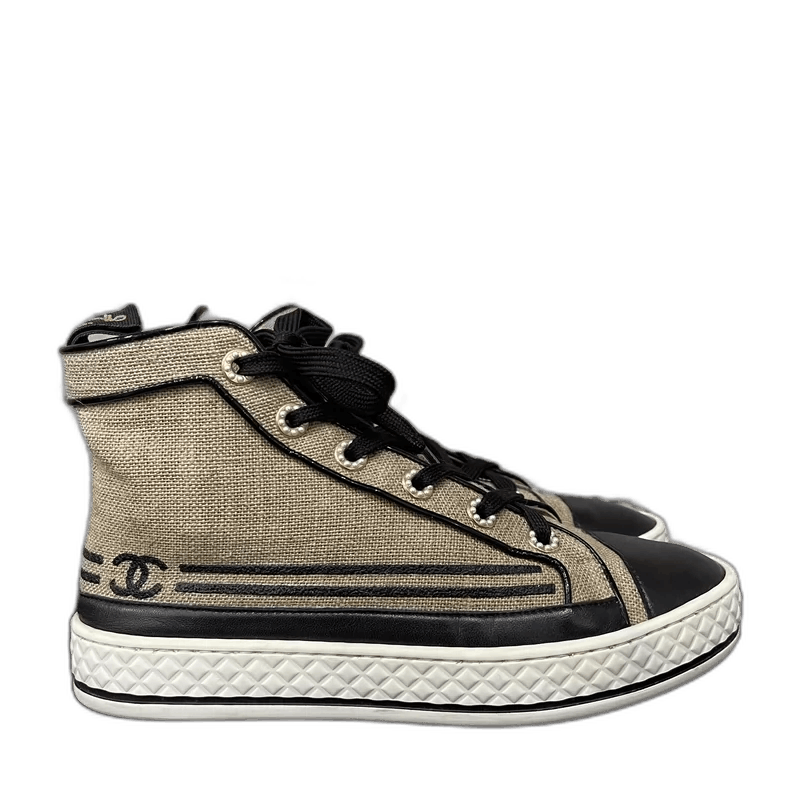 Chanel Chanel High-Top Sneakers Size 37 Size US 8 / IT 38 - 1 Thumbnail