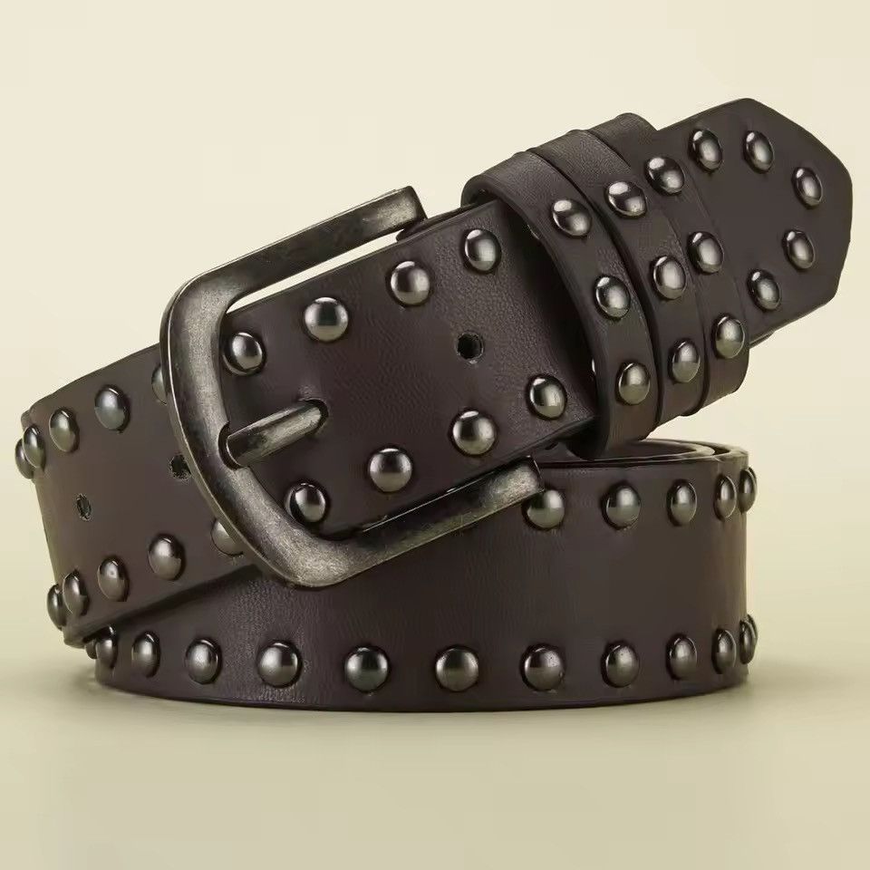 Japanese Brand KOMURO x Ibuki H1 - Rock Studded Belt Size 32 - 3 Thumbnail