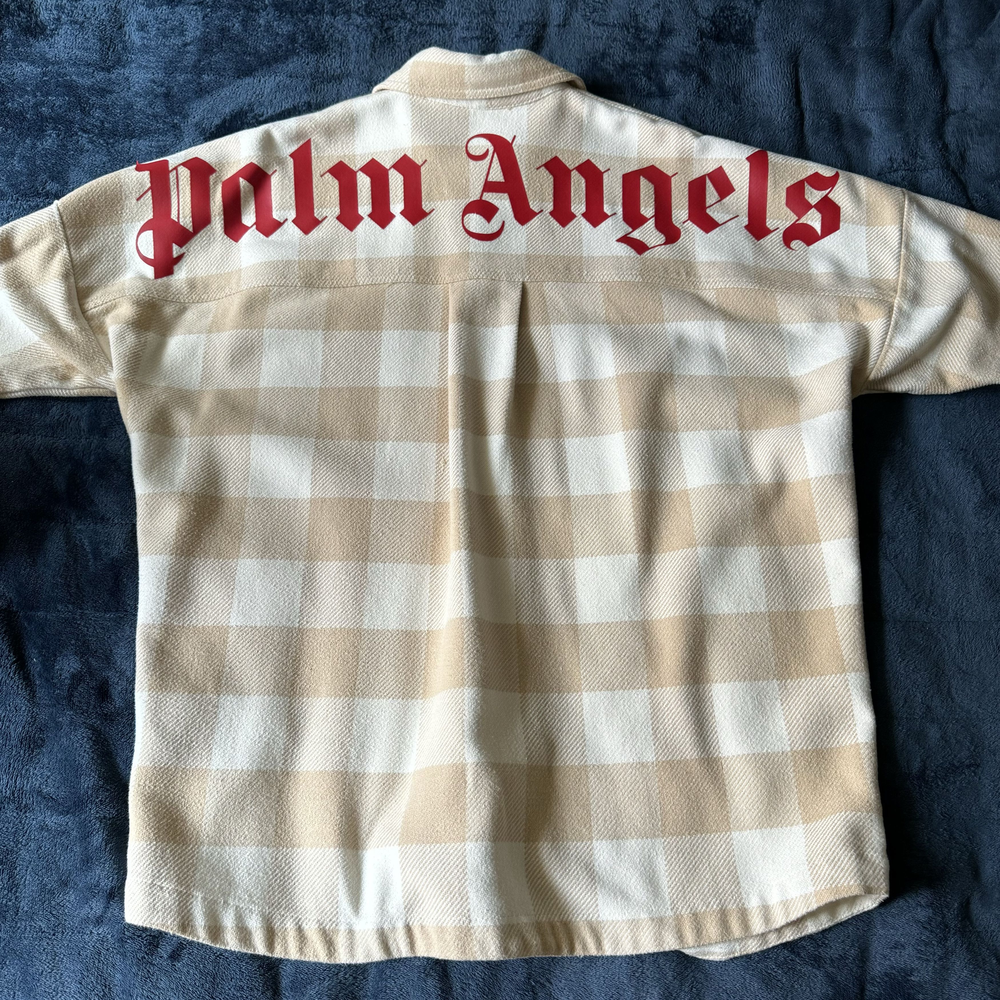 Palm Angels Palm Angels Checked Logo All Over Shirt Jacket Size US M / EU 48-50 / 2 - 8 Thumbnail