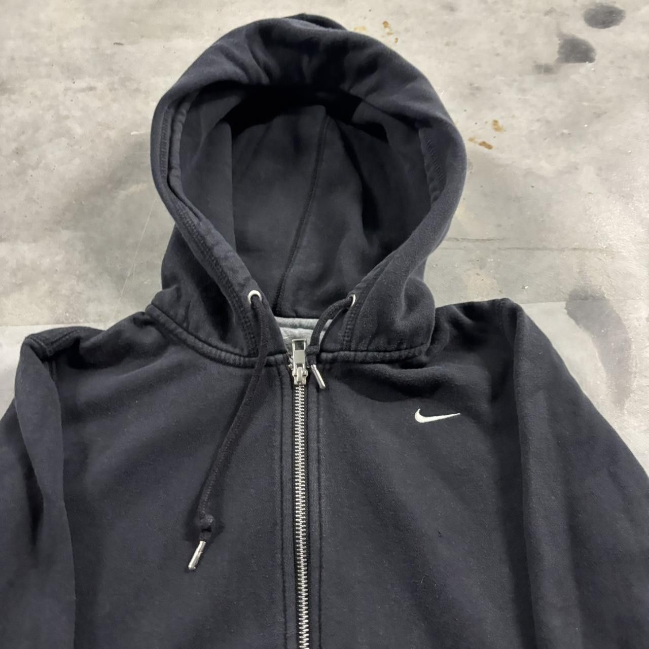 Nike Crazy Y2K/2000s Black Nike Swoosh Essential Zip Up Hoodie! Size S Size S / US 4 / IT 40 - 2 Thumbnail