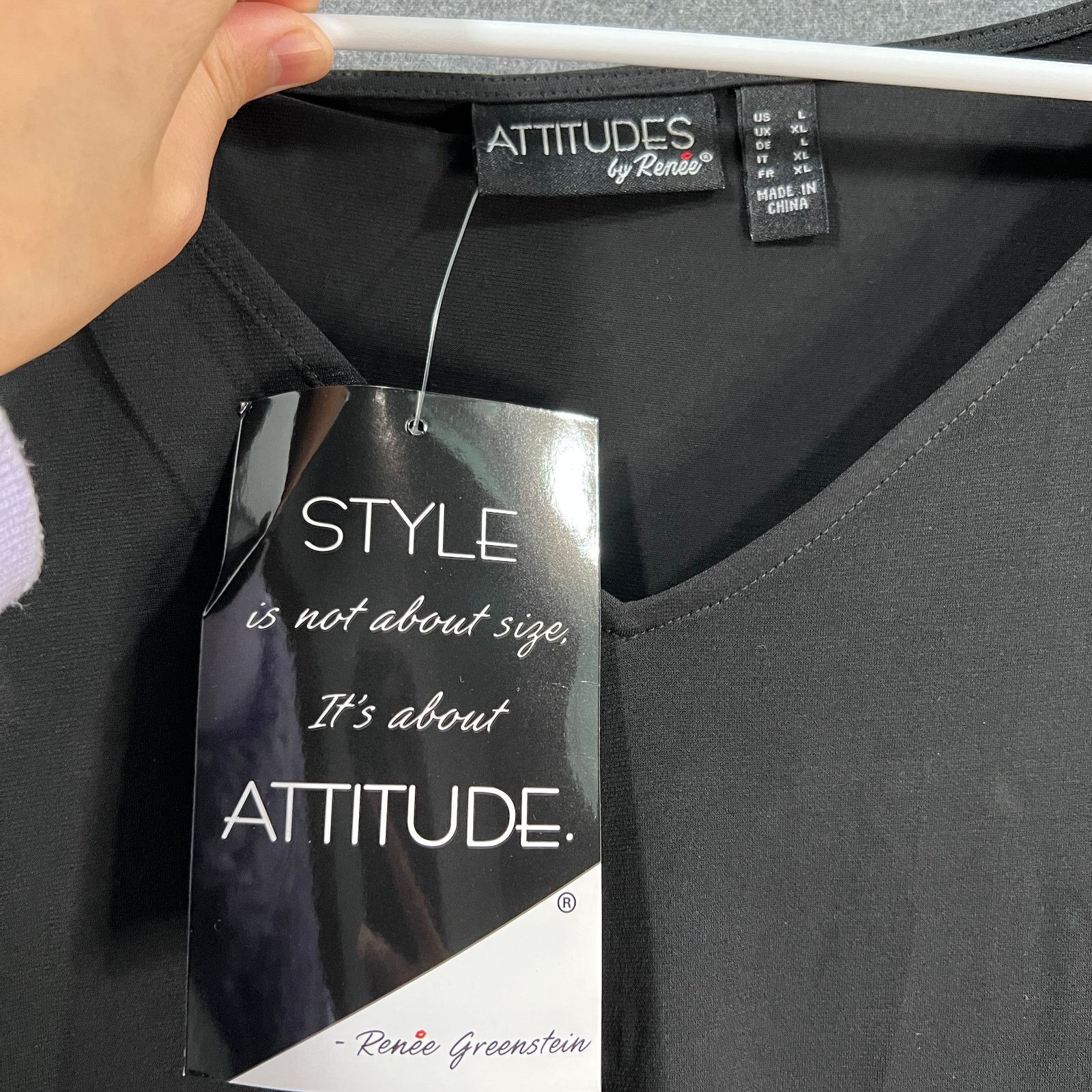 Other Attitudes by Renee Printed or Solid Como Jersey Tank Size L / US 10 / IT 46 - 7 Thumbnail