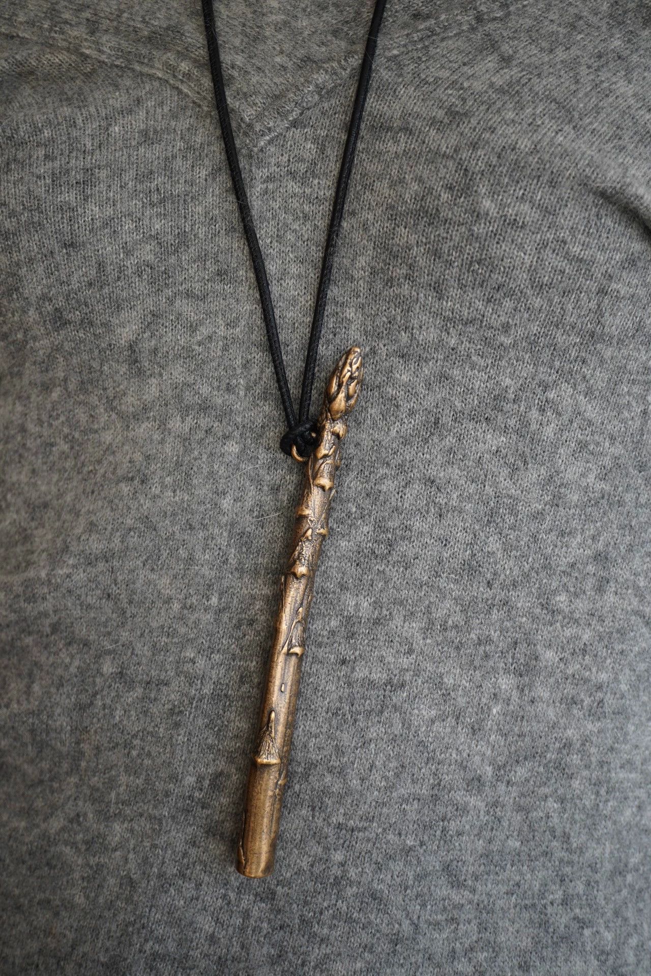 Loewe LOEWE 2000s Brass Asparagus Sweater Necklace Rare Size ONE SIZE - 8 Thumbnail